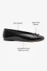 Pavlova Ballet Flat In Black Leather sold by Larroude
