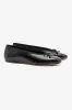 Pavlova Ballet Flat In Black Leather sold by Larroude