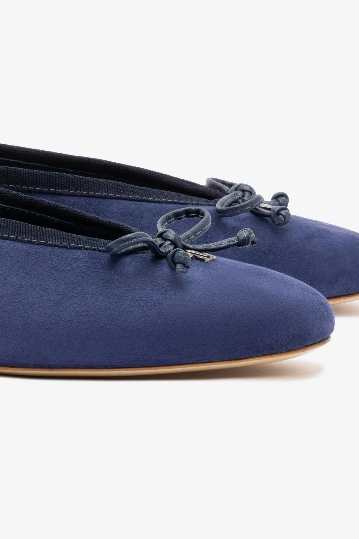 Pavlova Ballet Flat In Indigo Suede sold by Larroude product image thumbnail 4
