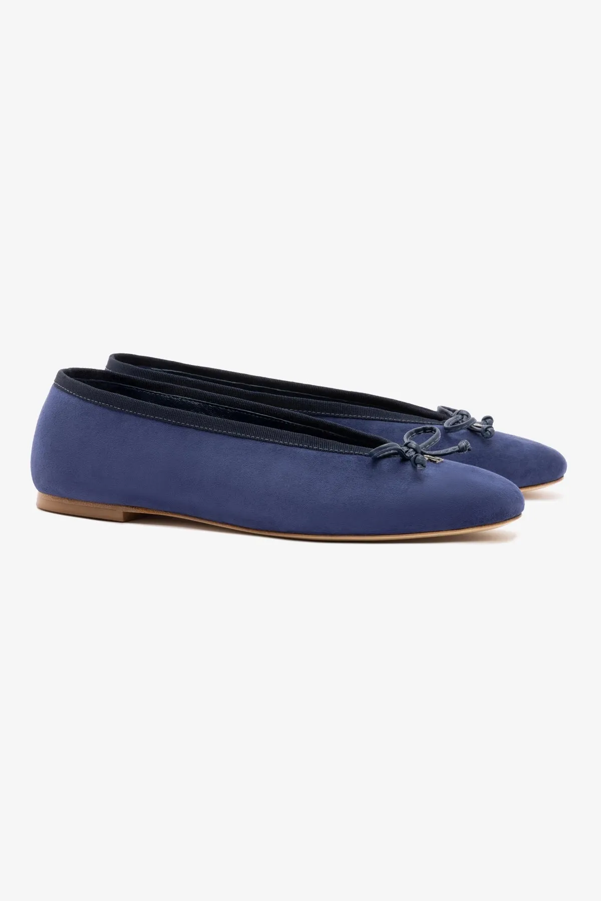 Pavlova Ballet Flat In Indigo Suede sold by Larroude product image thumbnail 3