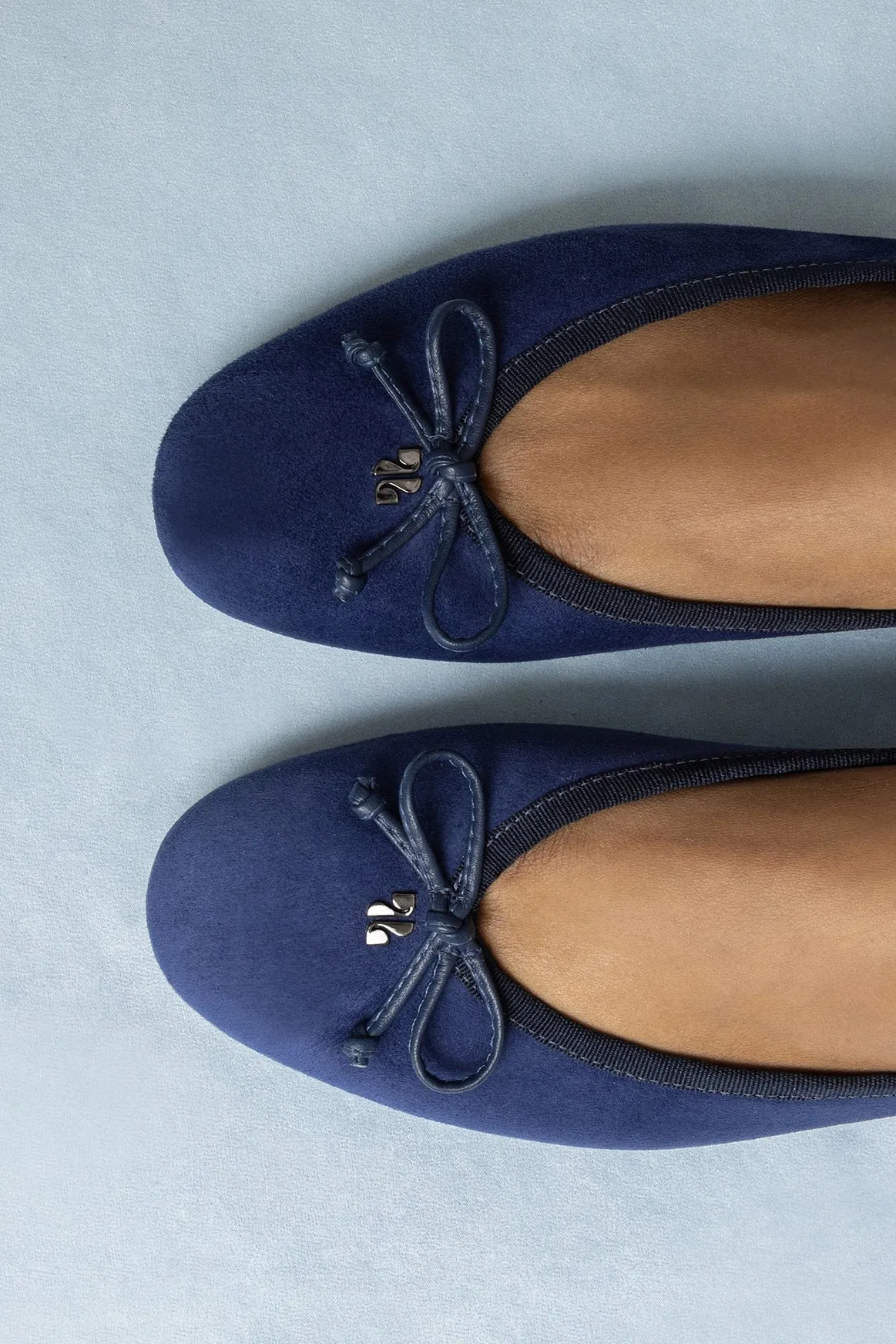 Pavlova Ballet Flat In Indigo Suede sold by Larroude product image thumbnail 2