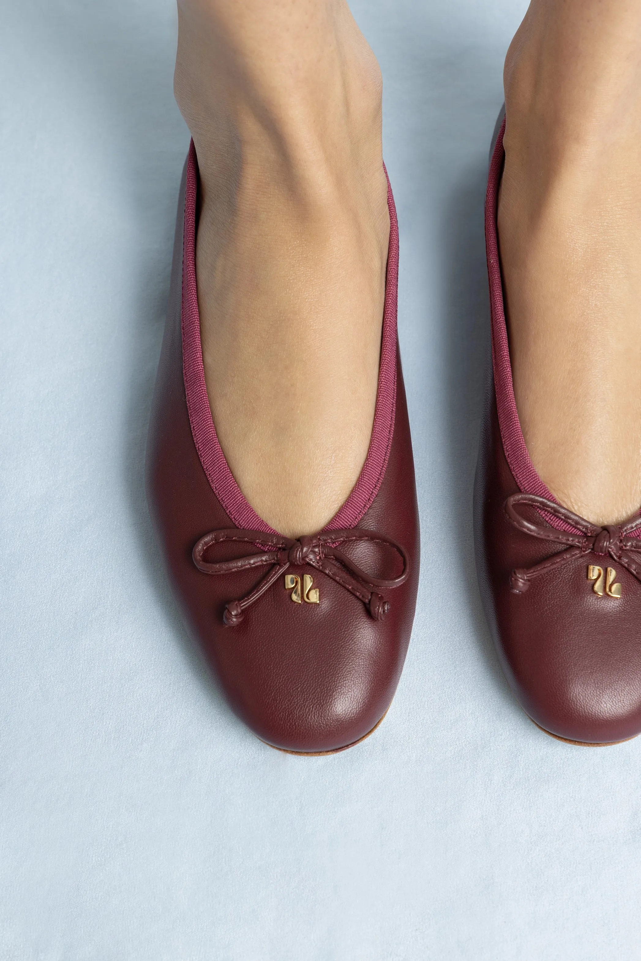 Pavlova Ballet Flat In Burgundy Leather sold by Larroude product image thumbnail 2