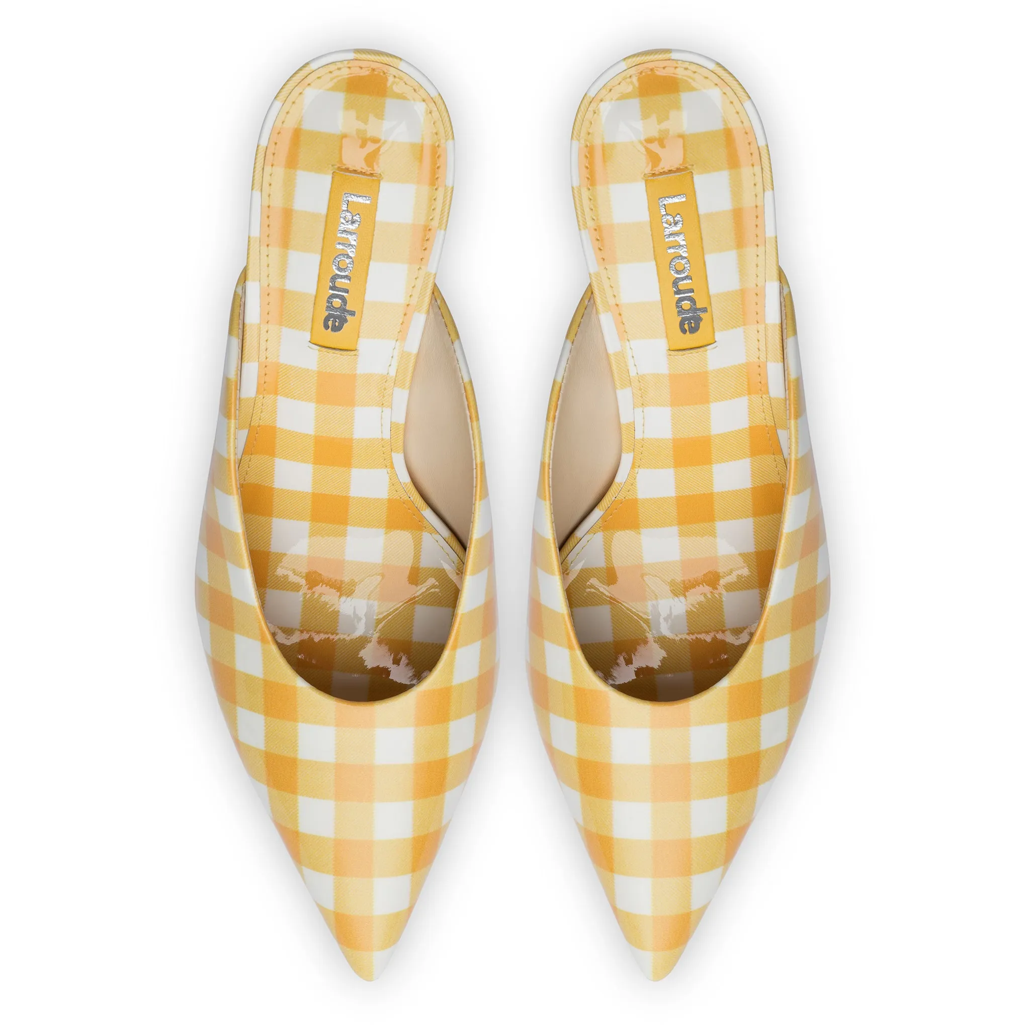 Lady Pump In Sun Plaid Patent Leather sold by Larroude product image thumbnail 3