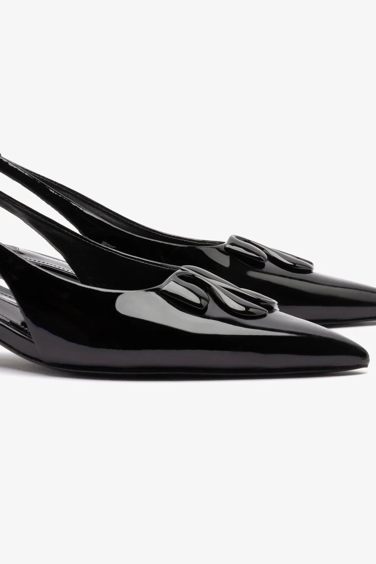 Kaitlan LL Low Pump In Black Patent Leather sold by Larroude product image thumbnail 4