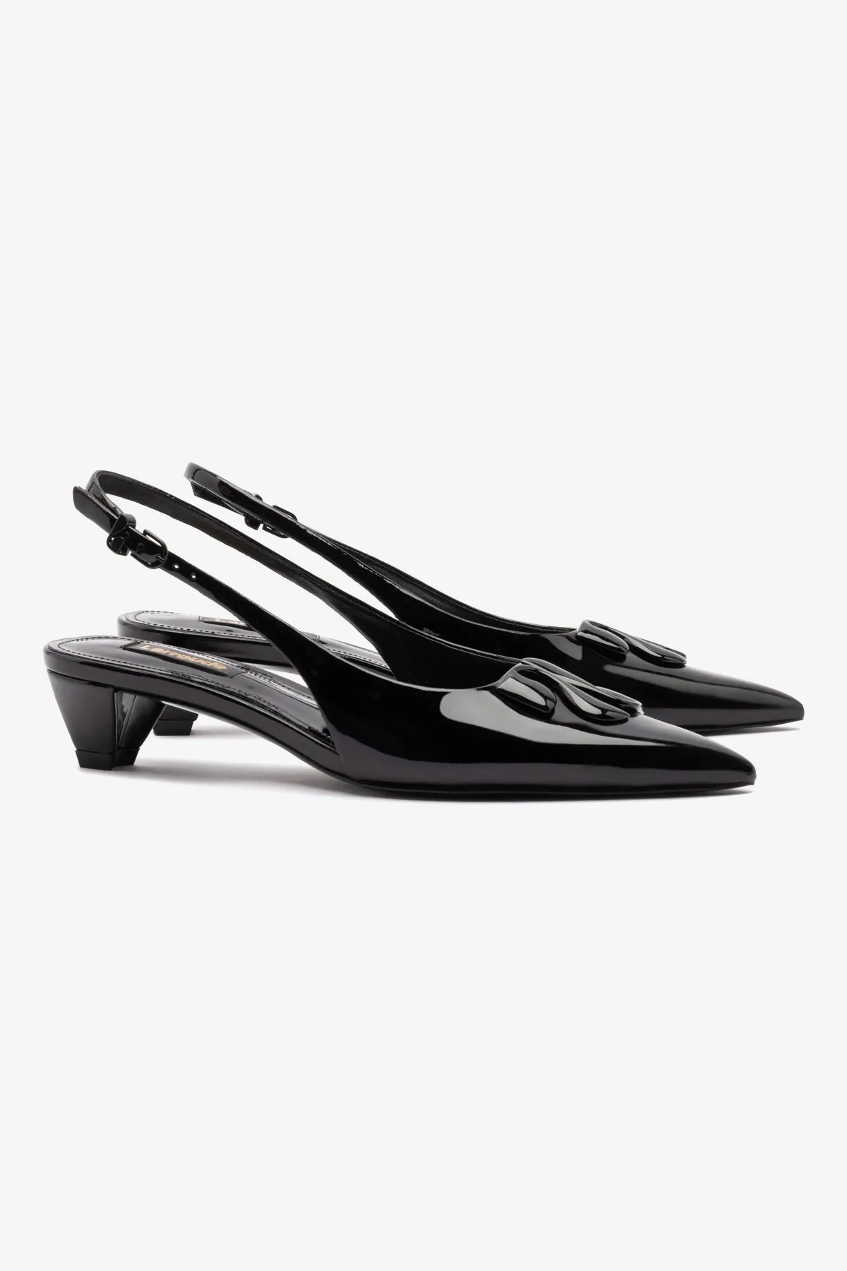 Kaitlan LL Low Pump In Black Patent Leather sold by Larroude product image thumbnail 3