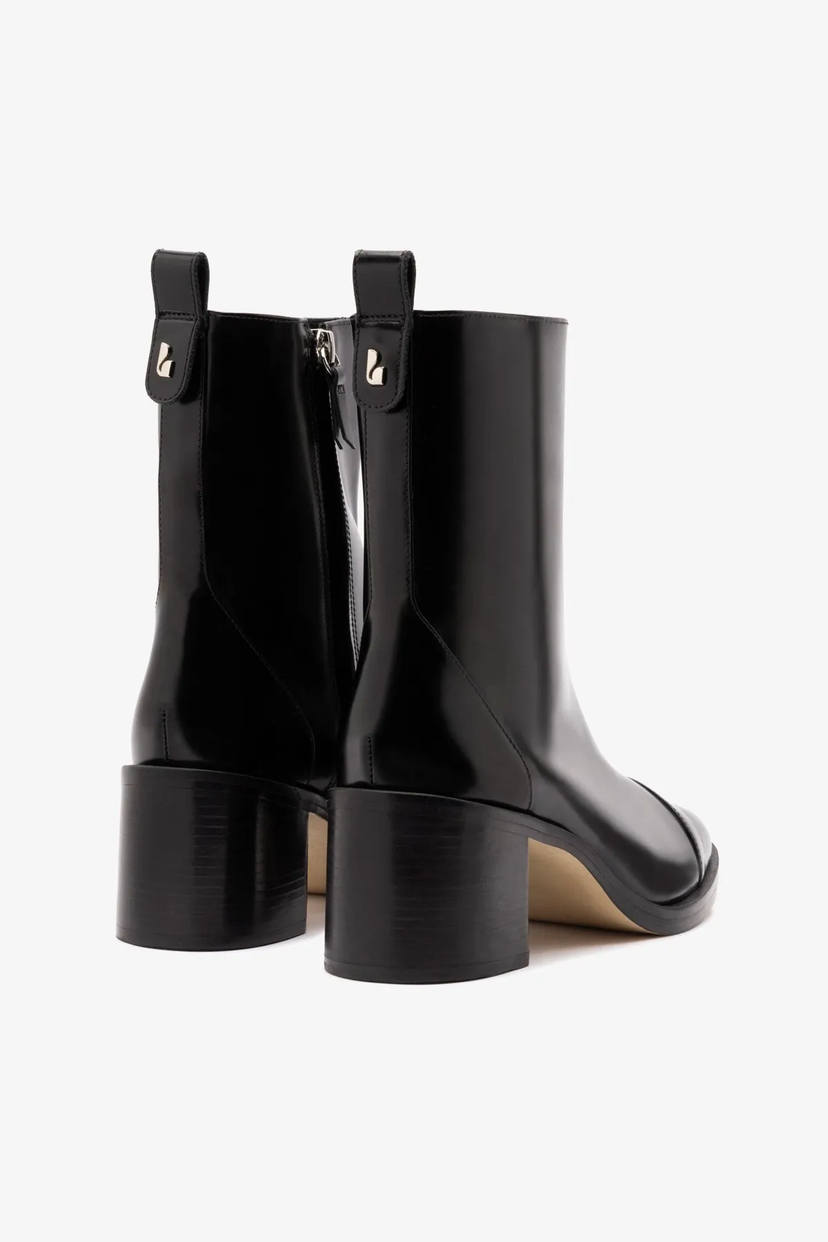 Mini Ricky Boot In Black Box Leather sold by Larroude product image thumbnail 3