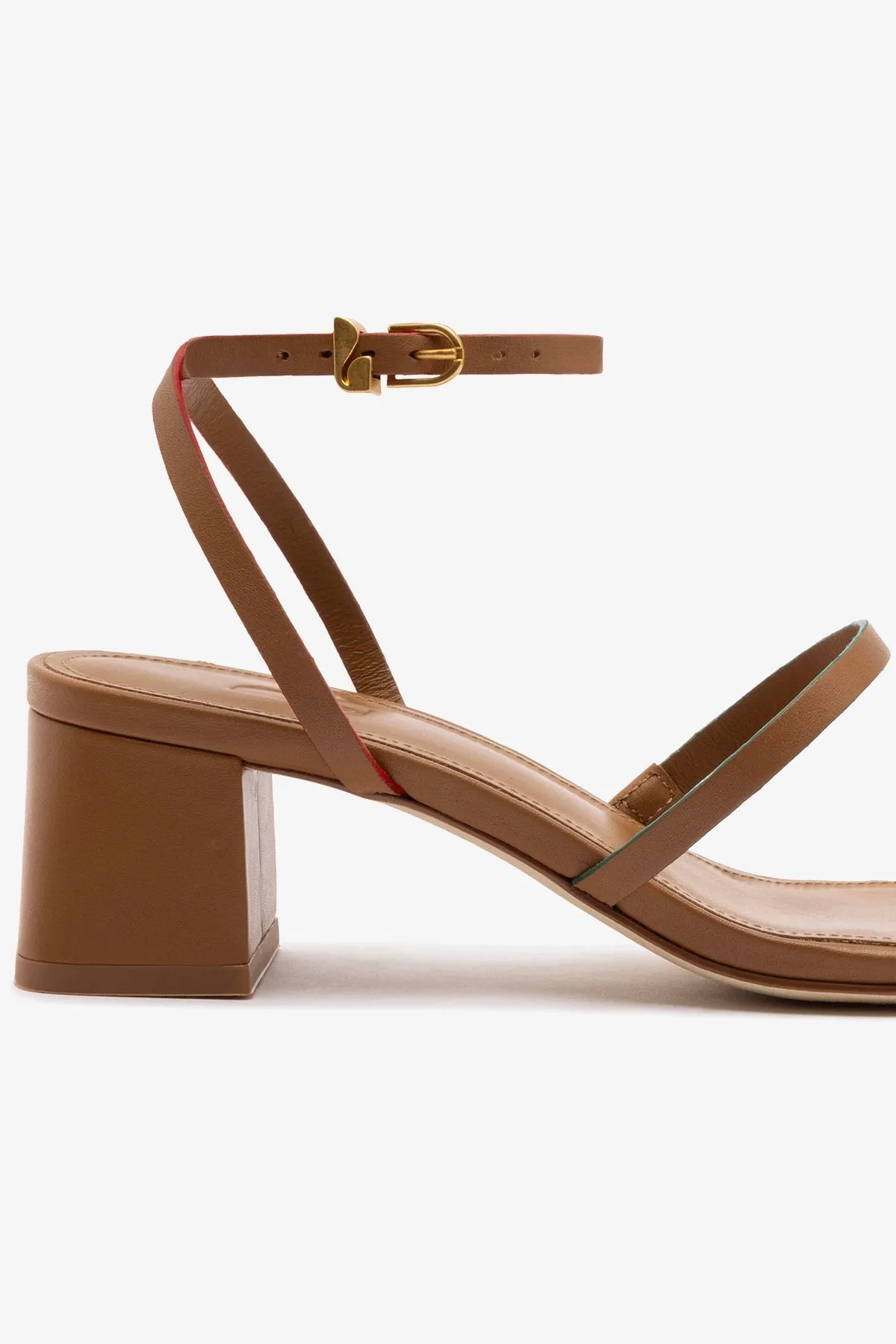 Biarritz Block In Caramel Leather sold by Larroude product image thumbnail 3