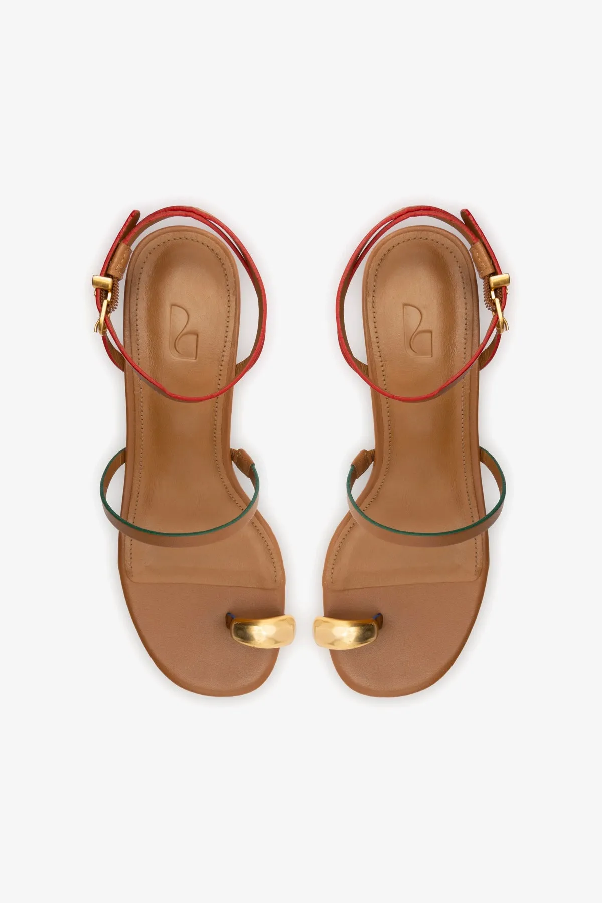 Biarritz Block In Caramel Leather sold by Larroude product image thumbnail 4