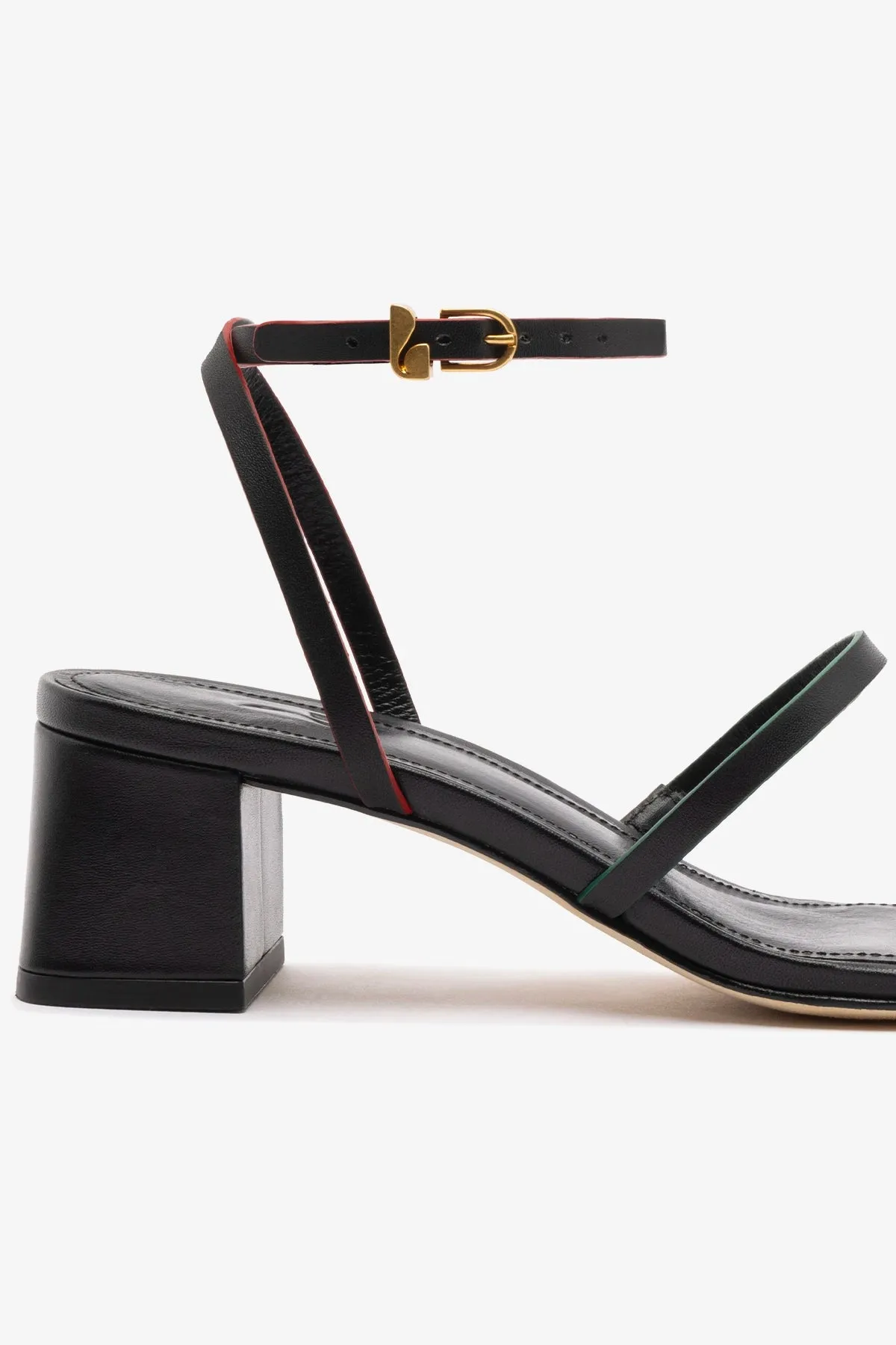 Biarritz Block In Black Leather sold by Larroude product image thumbnail 3