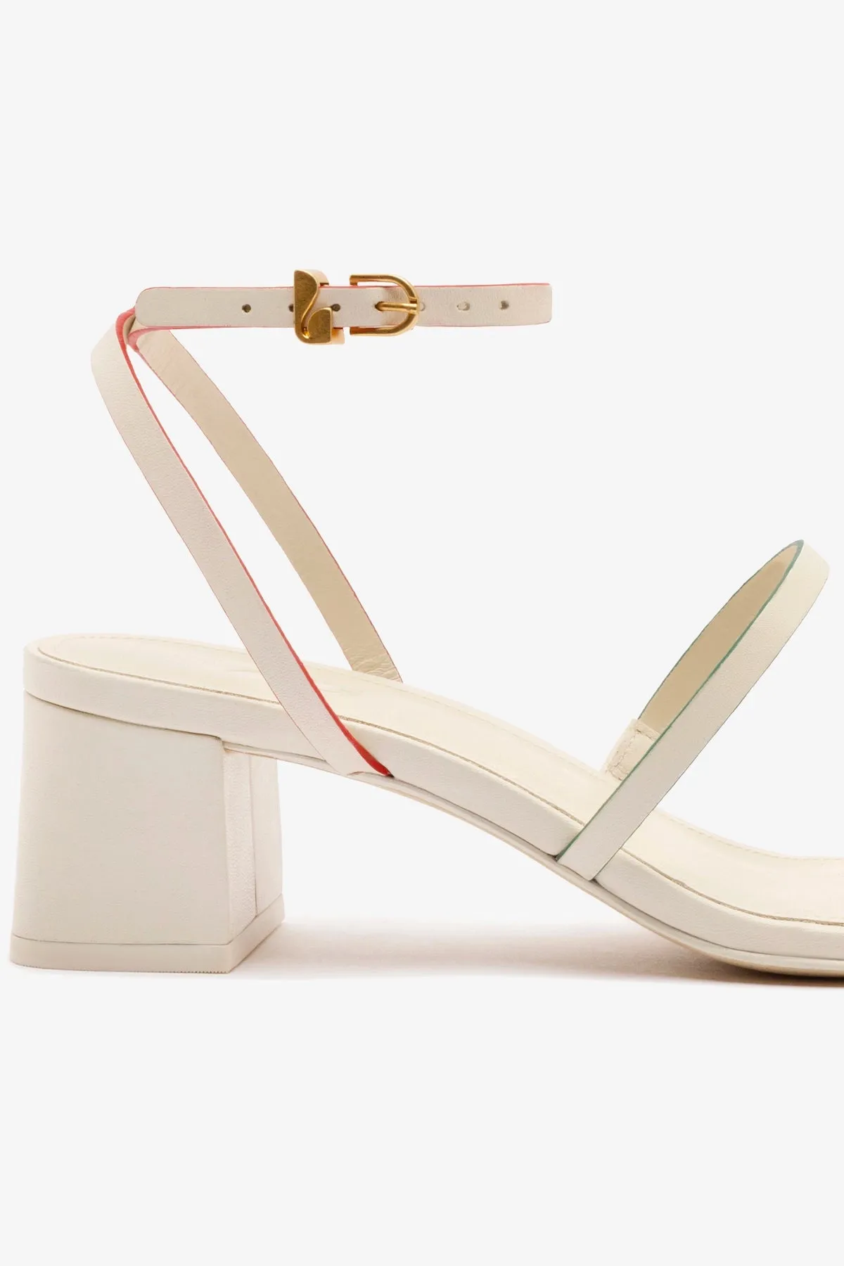 Biarritz Block In Ivory Leather sold by Larroude product image thumbnail 4