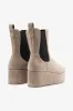 Dani Chelsea Flatform Boot In Rhino Suede sold by Larroude