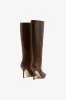 Kate Boot In Burnt Umber Leather sold by Larroude