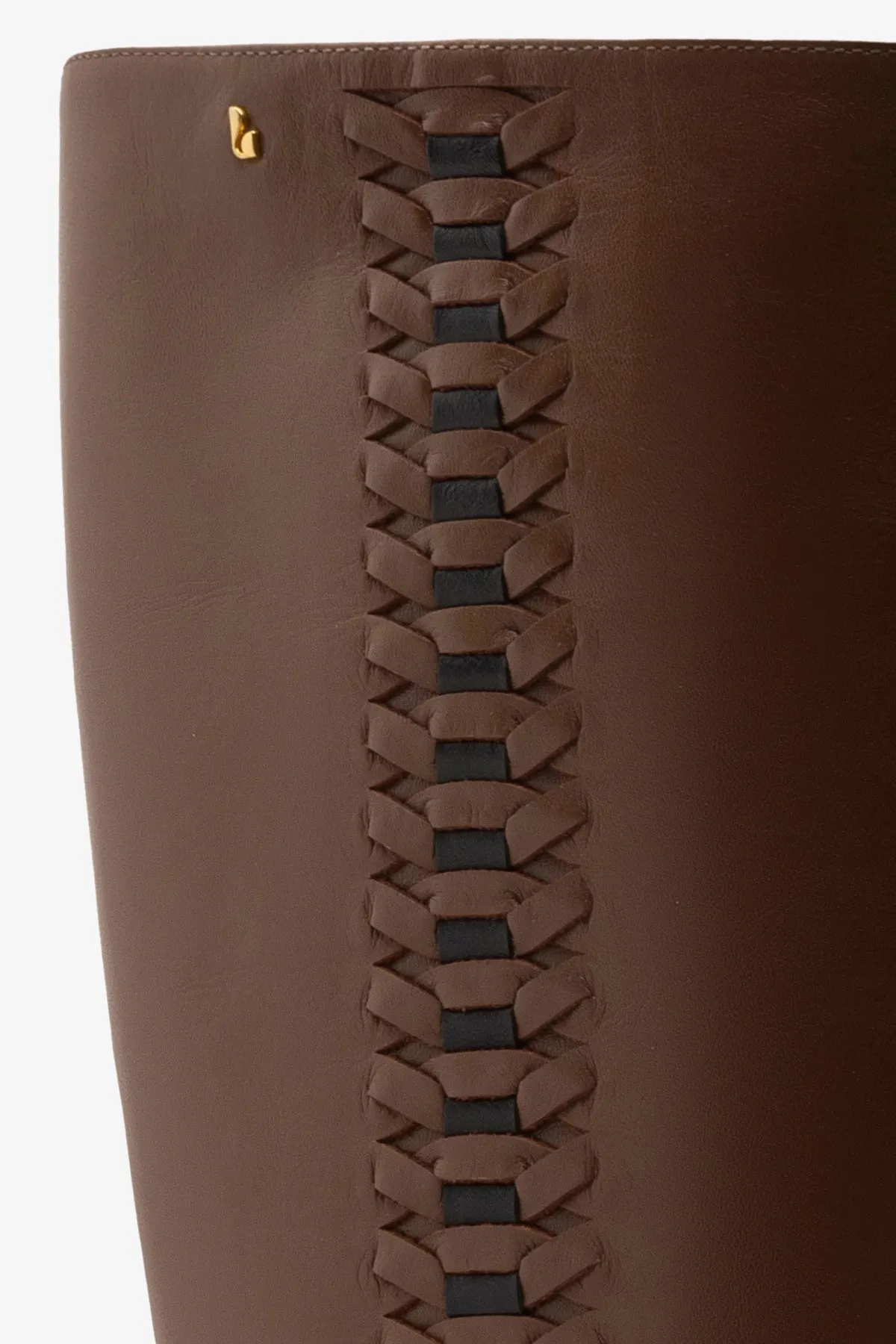 Kate Boot In Burnt Umber Leather sold by Larroude product image thumbnail 4