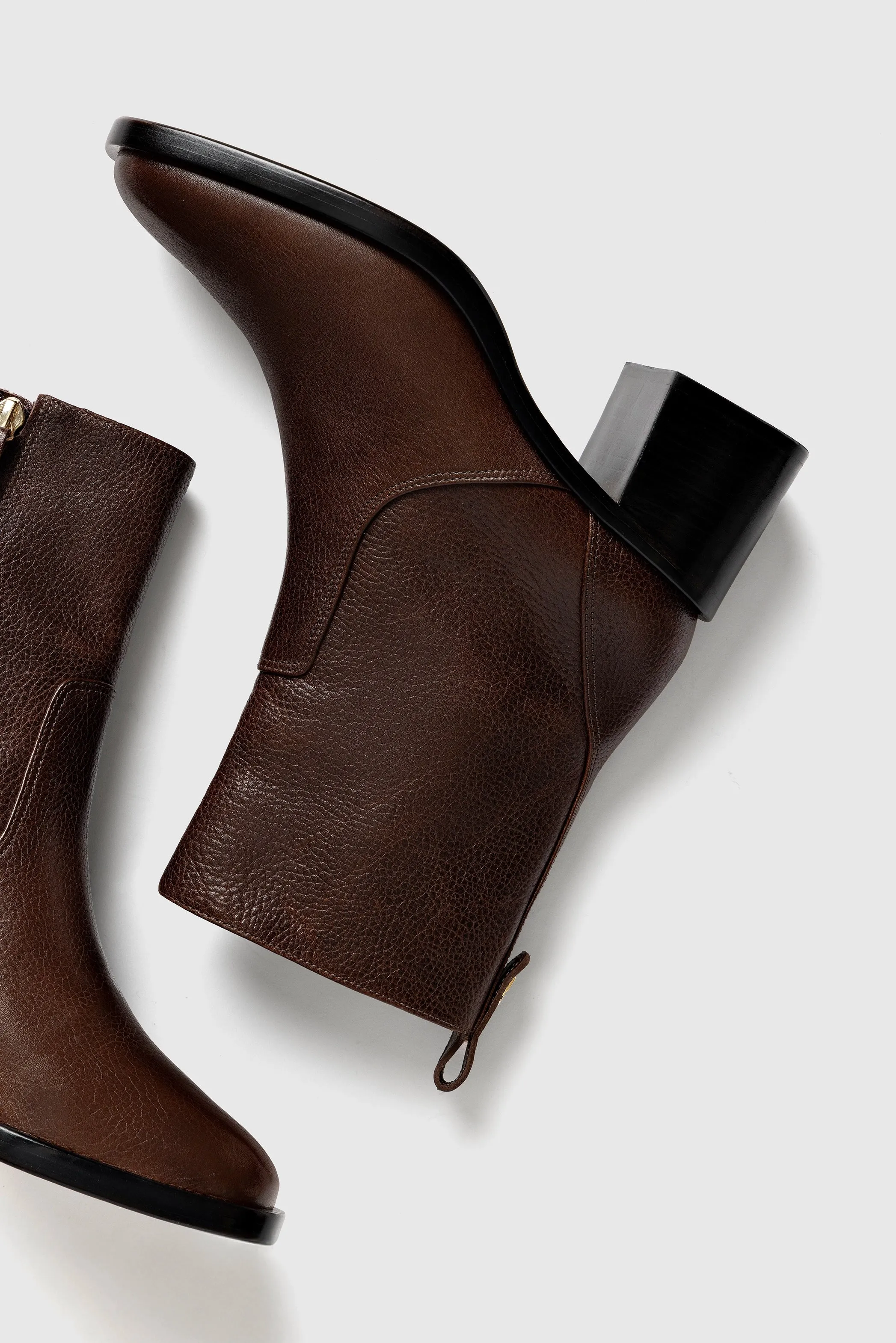 Mini Ricky Boot In Brown Leather sold by Larroude product image thumbnail 5