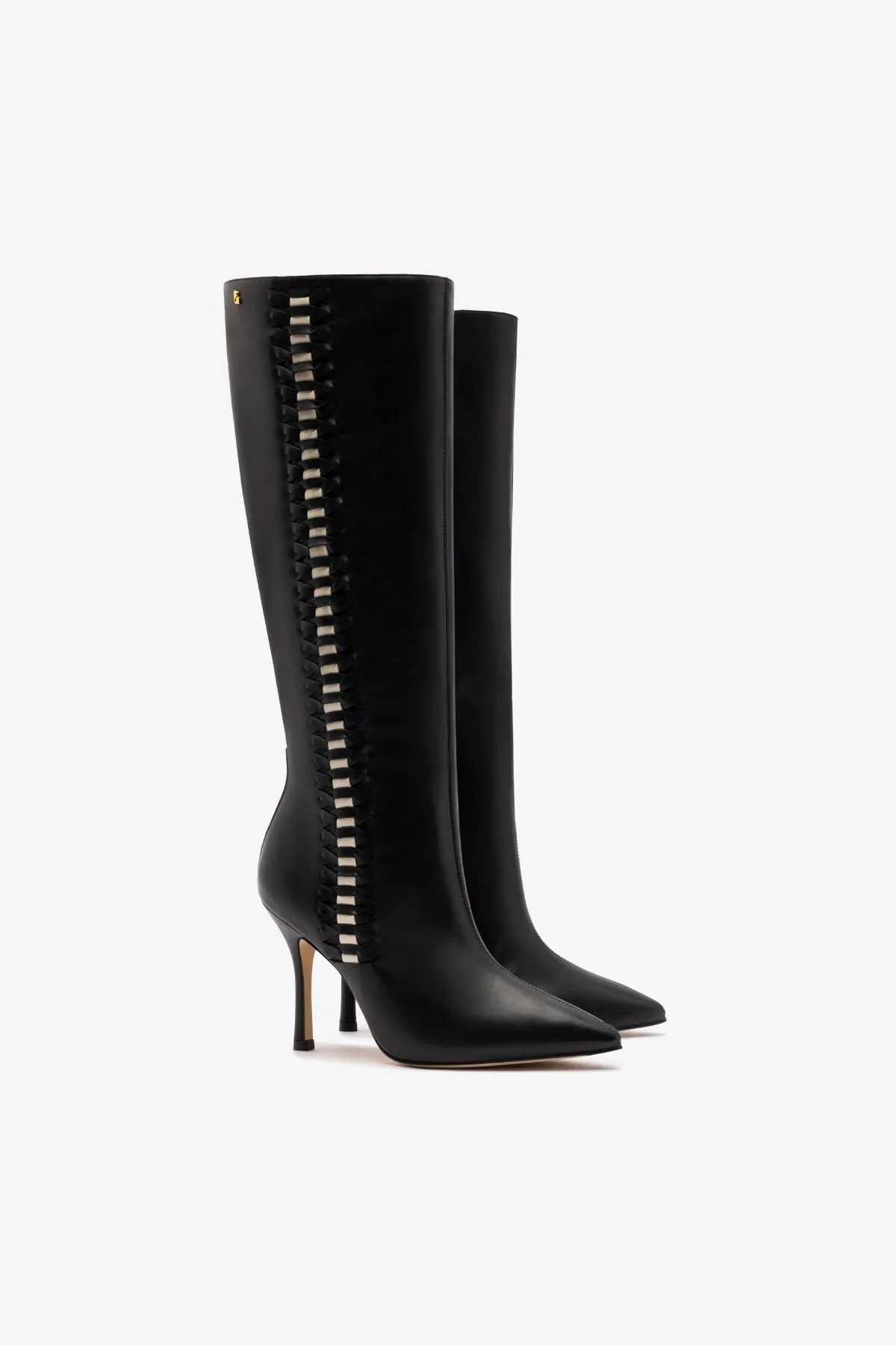 Kate Boot In Black Leather sold by Larroude product image thumbnail 2