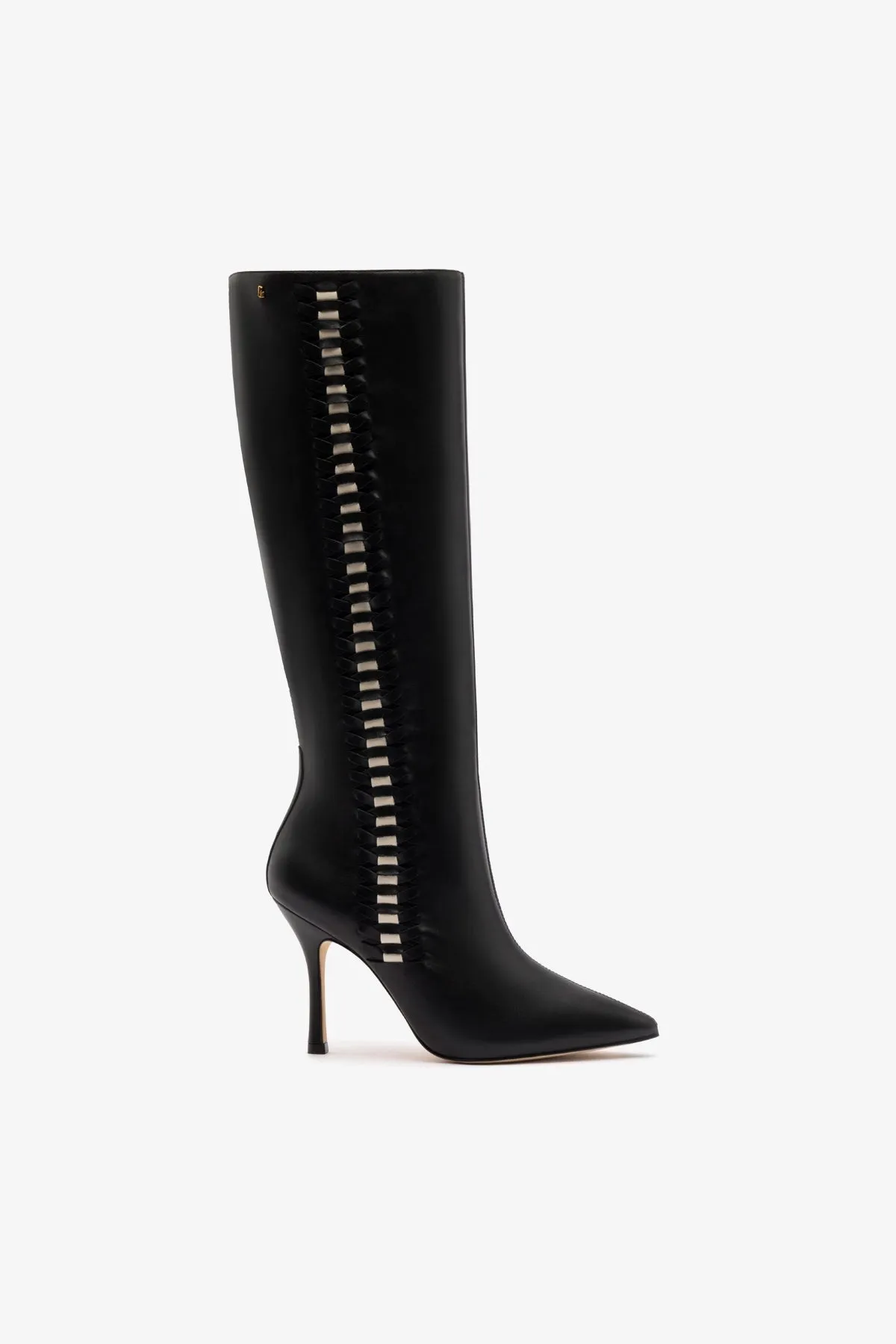 Kate Boot In Black Leather sold by Larroude