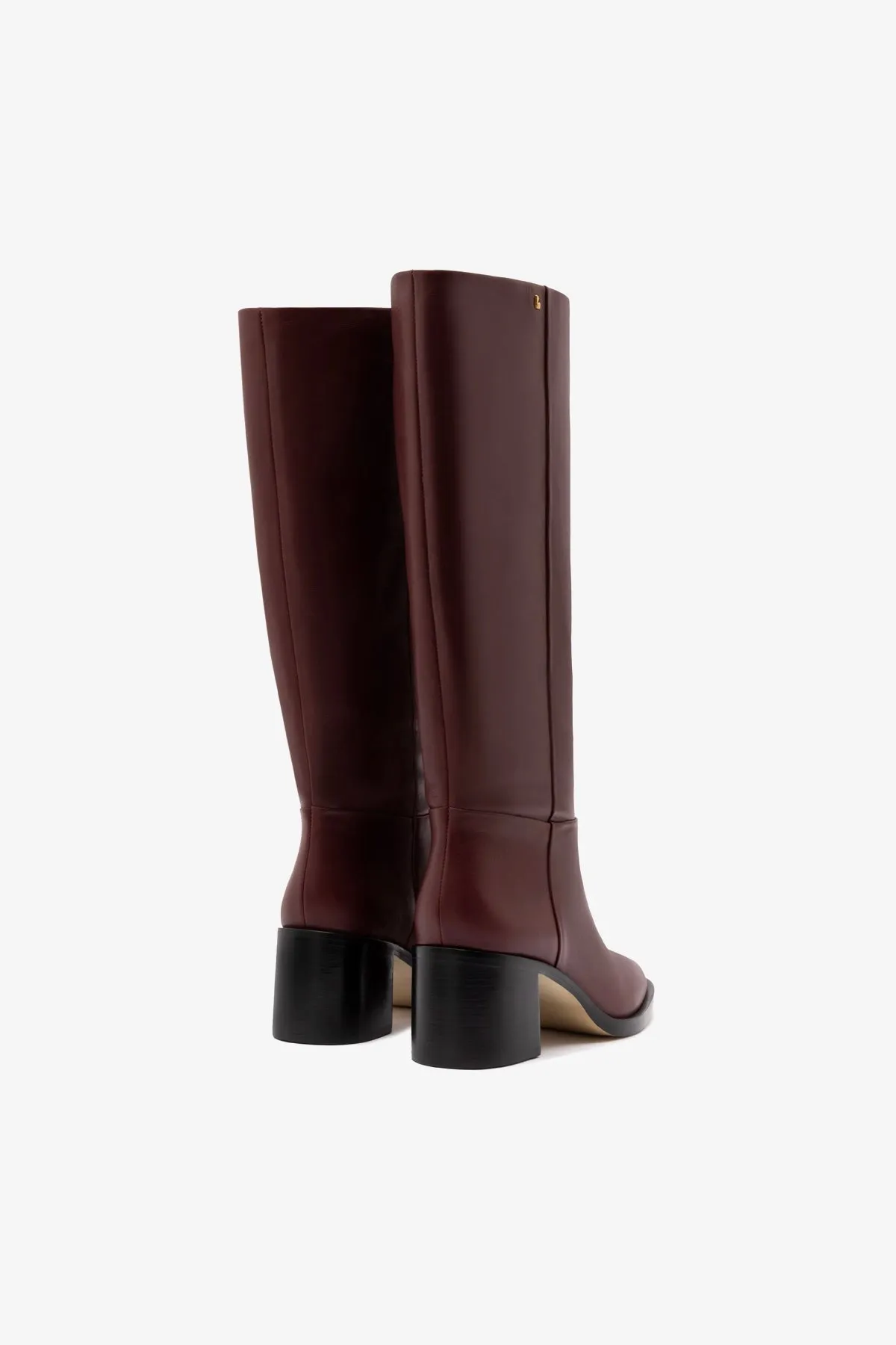 Ricky Boot In Burgundy Leather sold by Larroude product image thumbnail 3