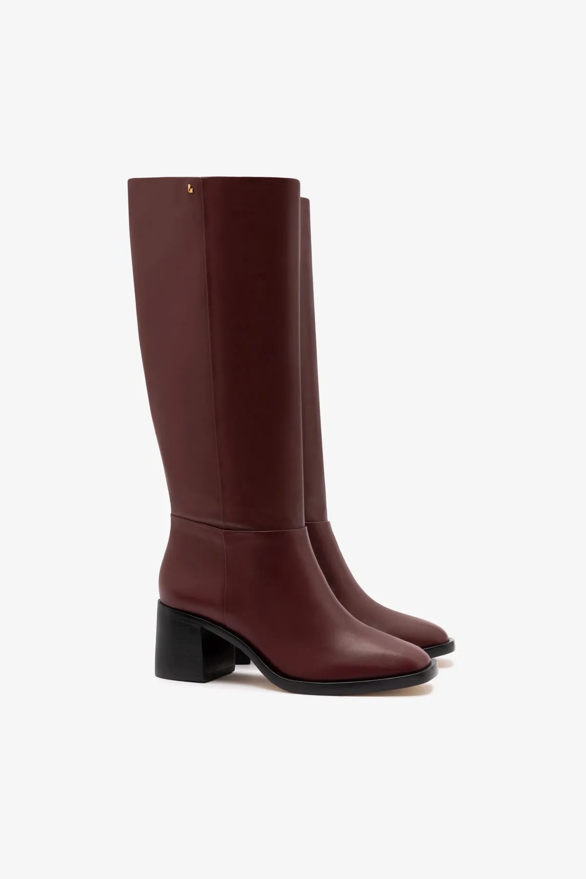 Ricky Boot In Burgundy Leather sold by Larroude product image thumbnail 2