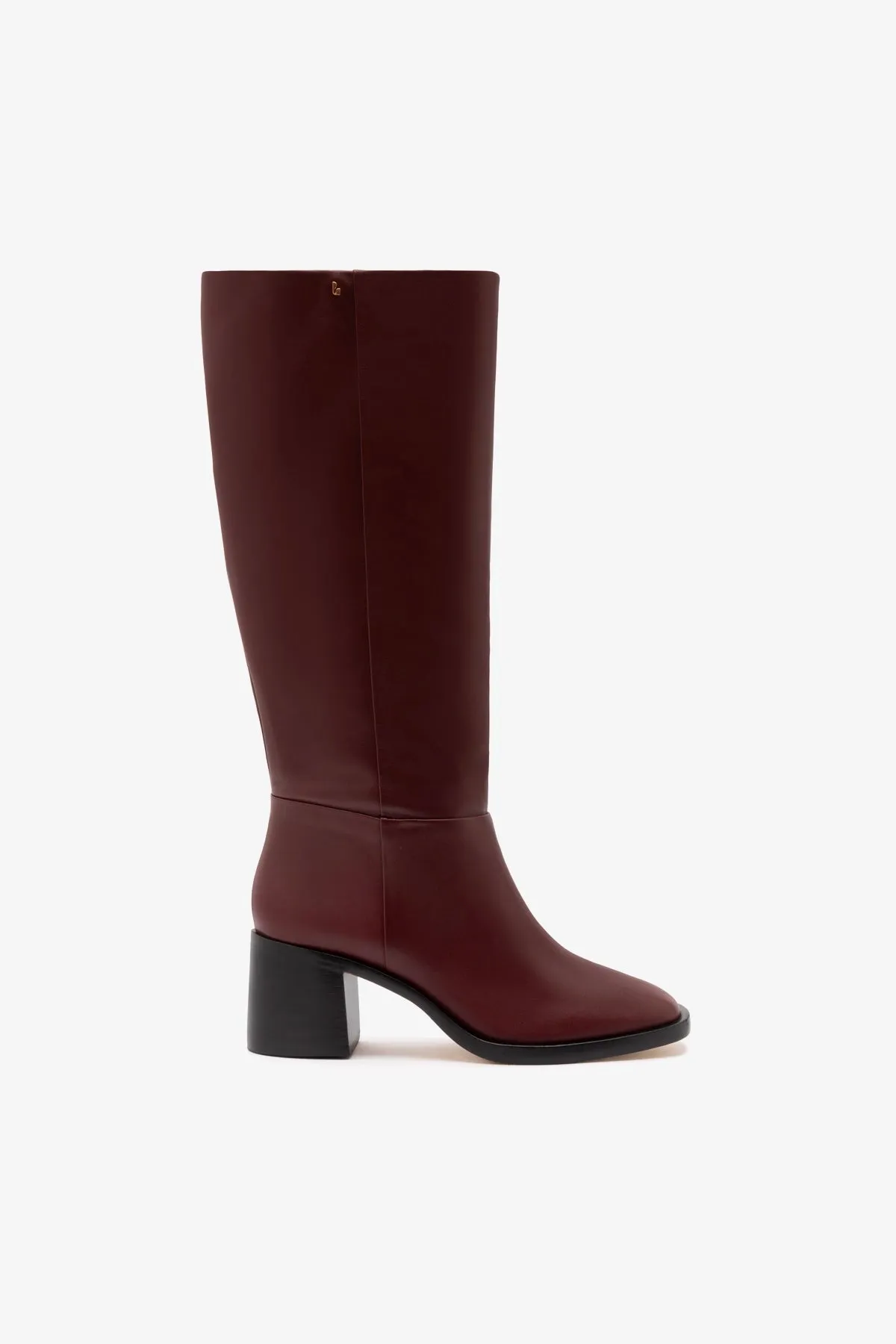 Ricky Boot In Burgundy Leather sold by Larroude