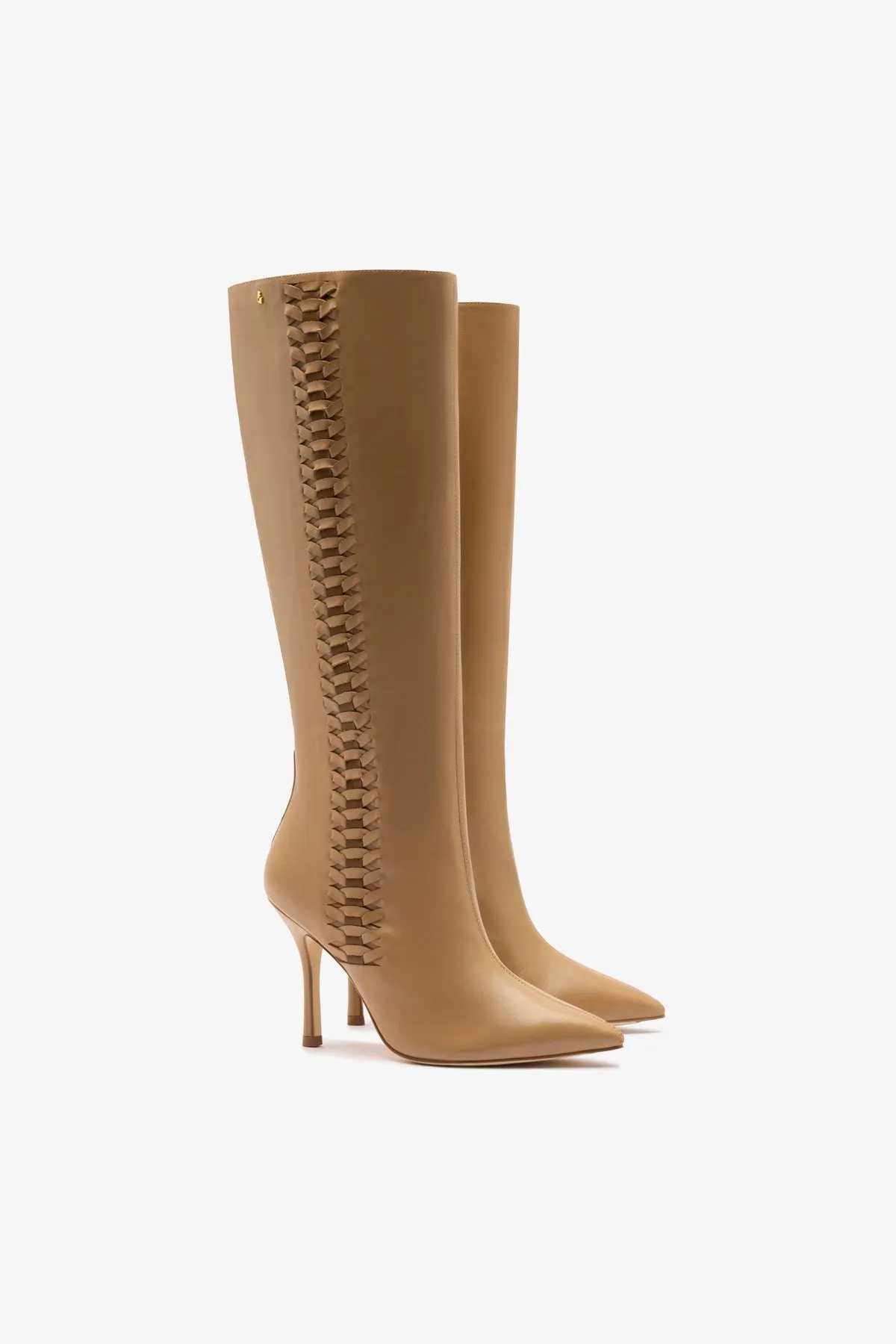 Kate Boot In Peanut Leather sold by Larroude product image thumbnail 2