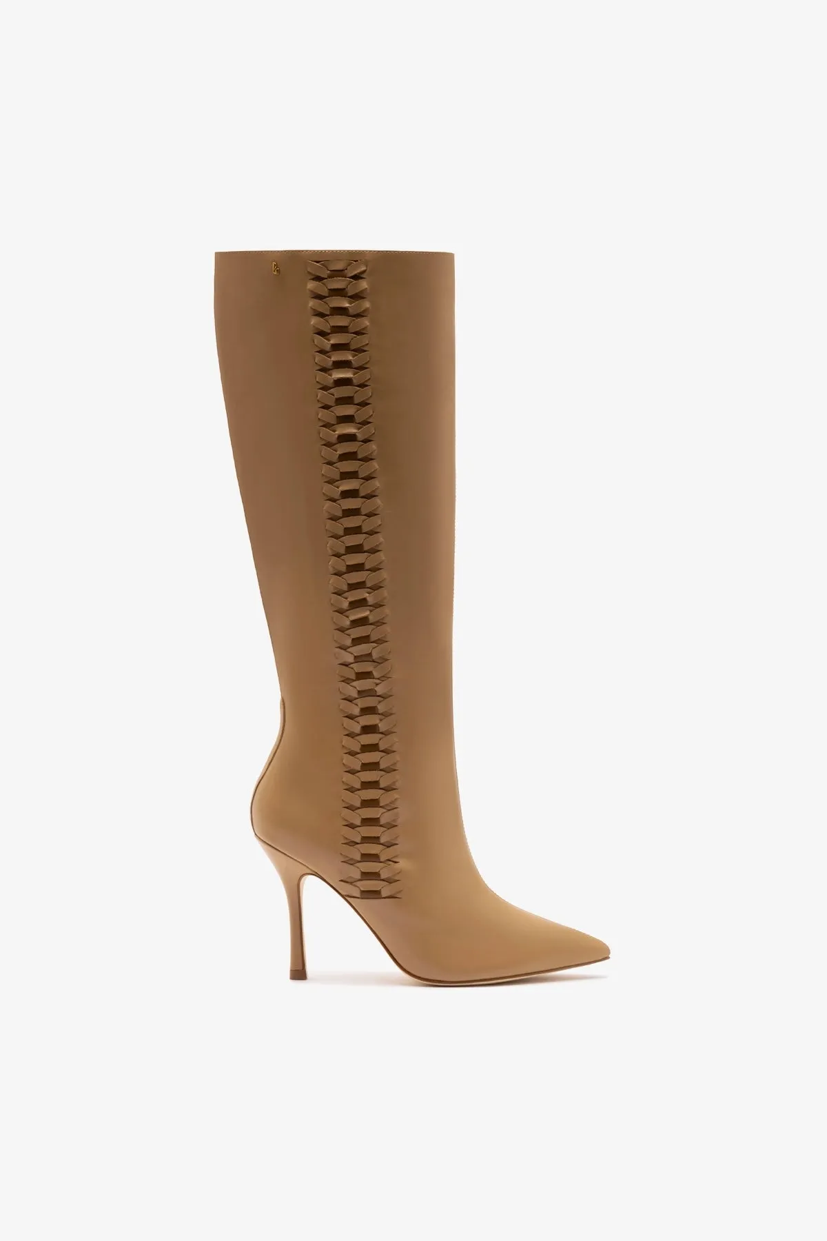 Kate Boot In Peanut Leather sold by Larroude
