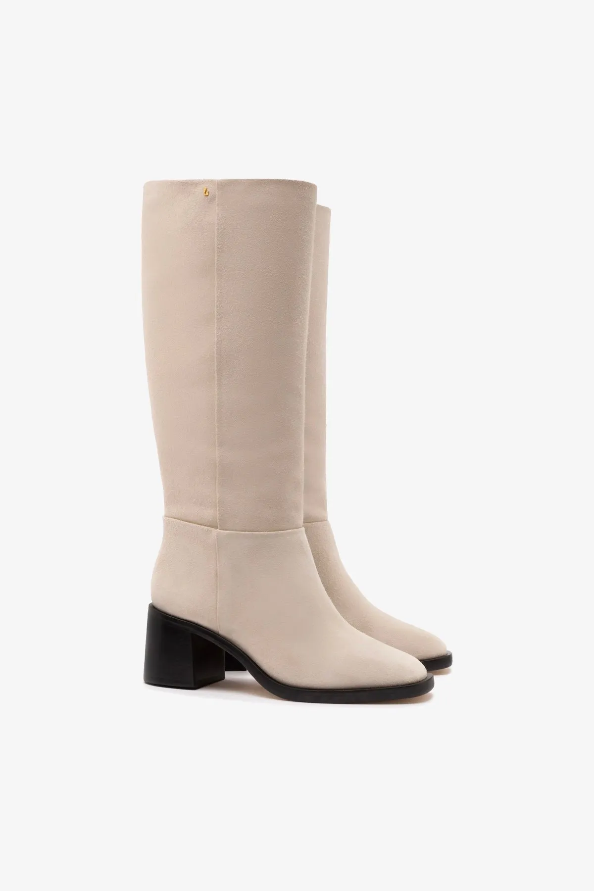 Ricky Boot In Mushroom Grey Suede sold by Larroude product image thumbnail 2