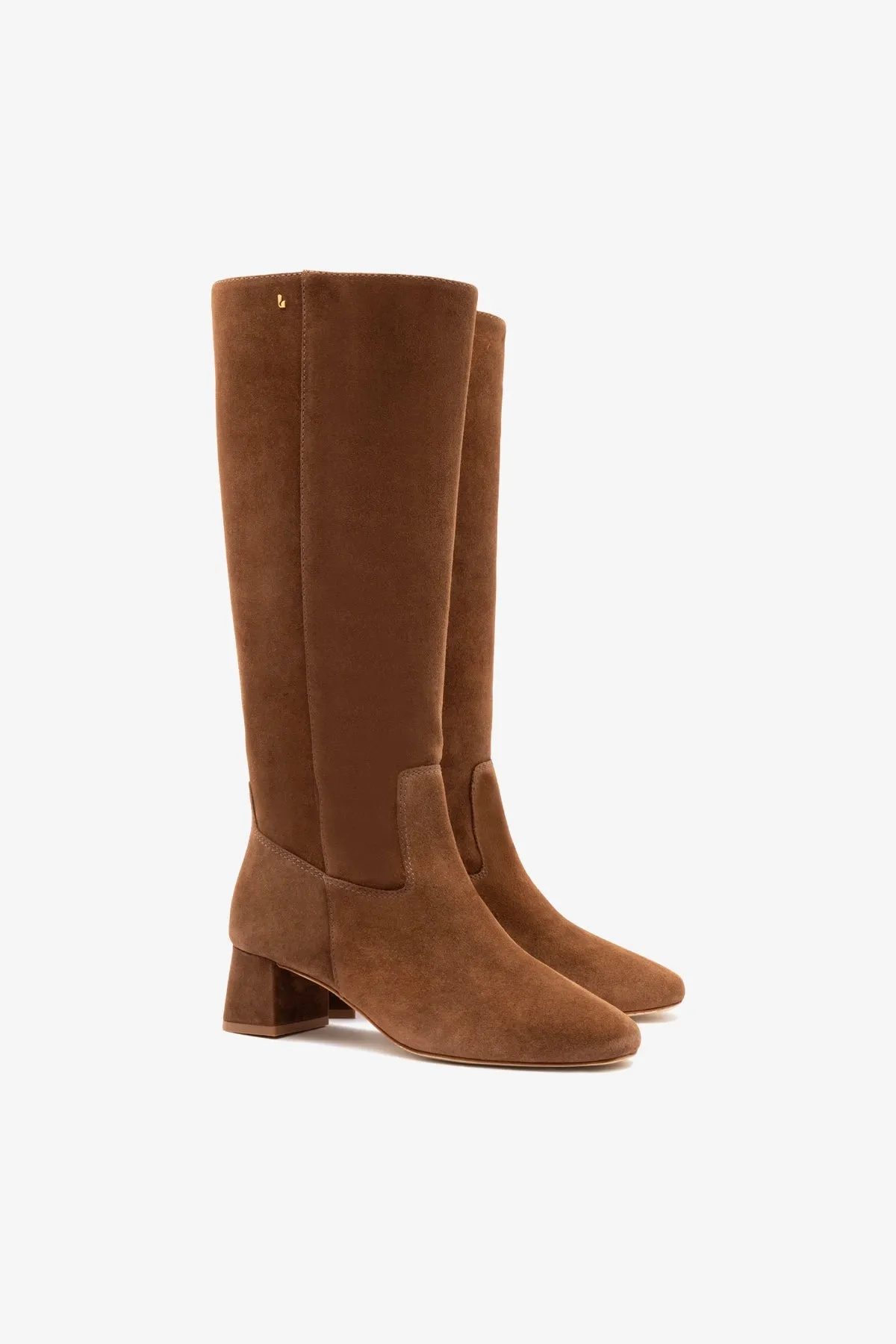 Edie Boot In Burnt Umber Suede sold by Larroude product image thumbnail 3