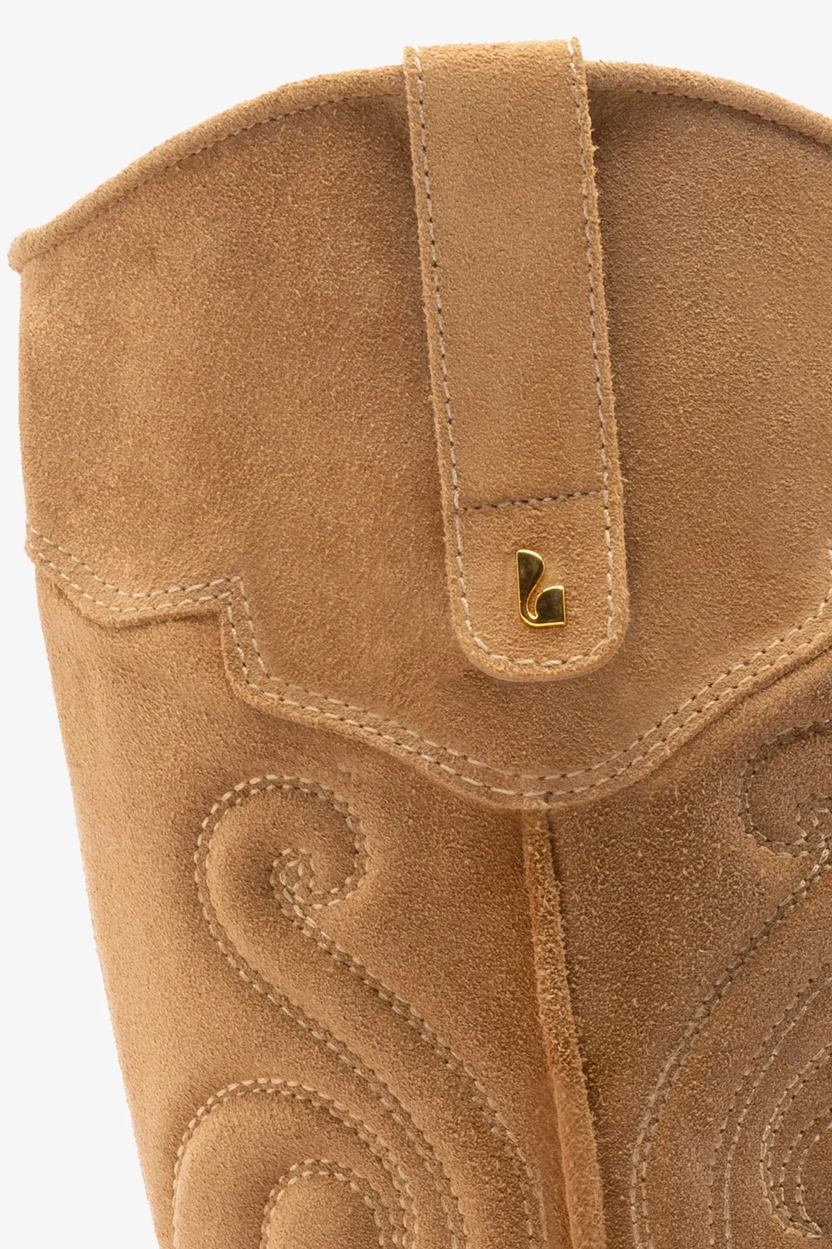 Paloma Boot In Peanut Suede sold by Larroude product image thumbnail 4
