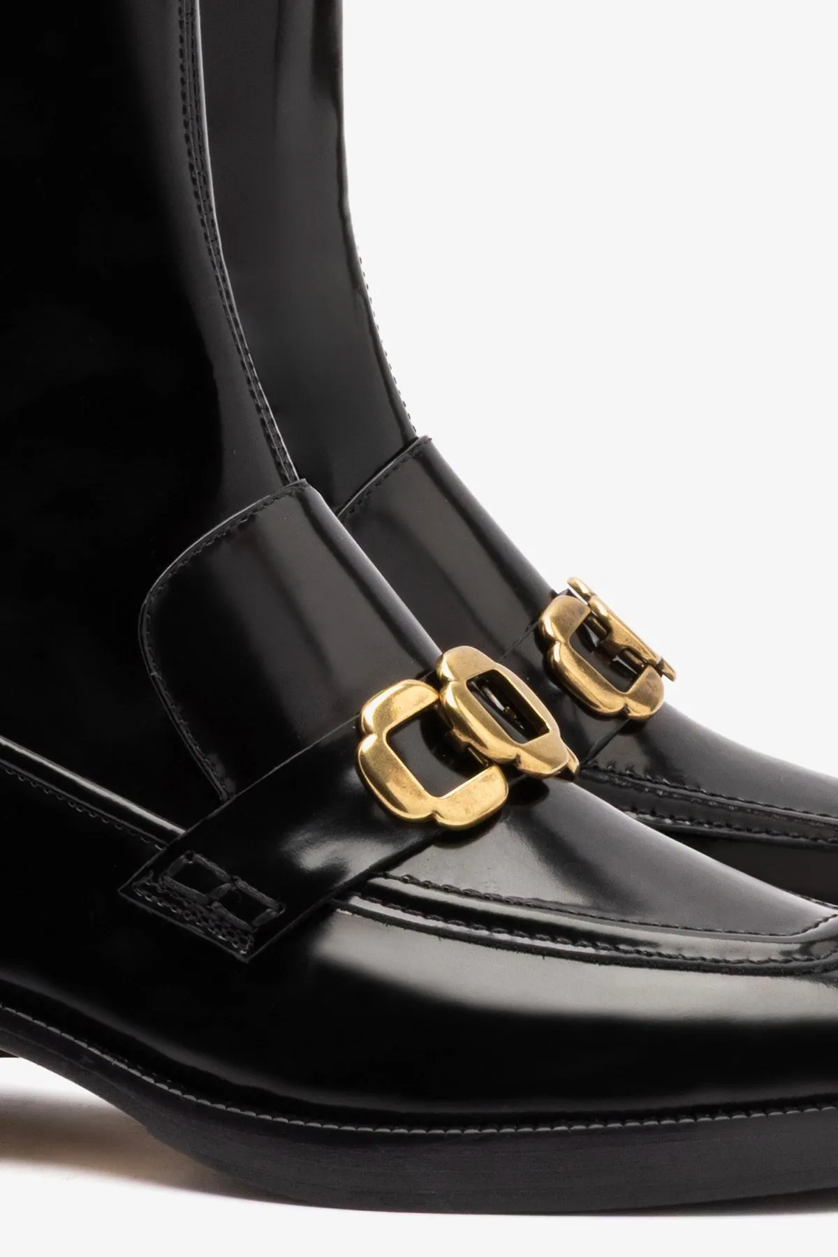 Harrington Boot In Black Box Leather sold by Larroude product image thumbnail 4