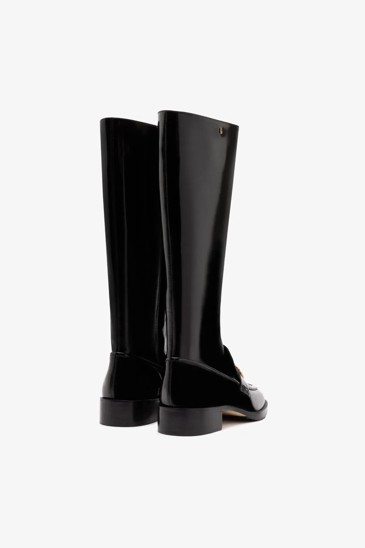 Harrington Boot In Black Box Leather sold by Larroude product image thumbnail 3