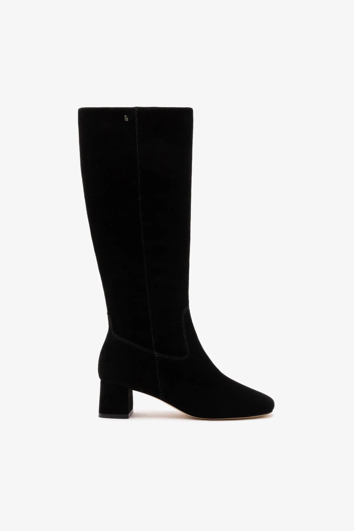 Edie Boot In Black Suede sold by Larroude