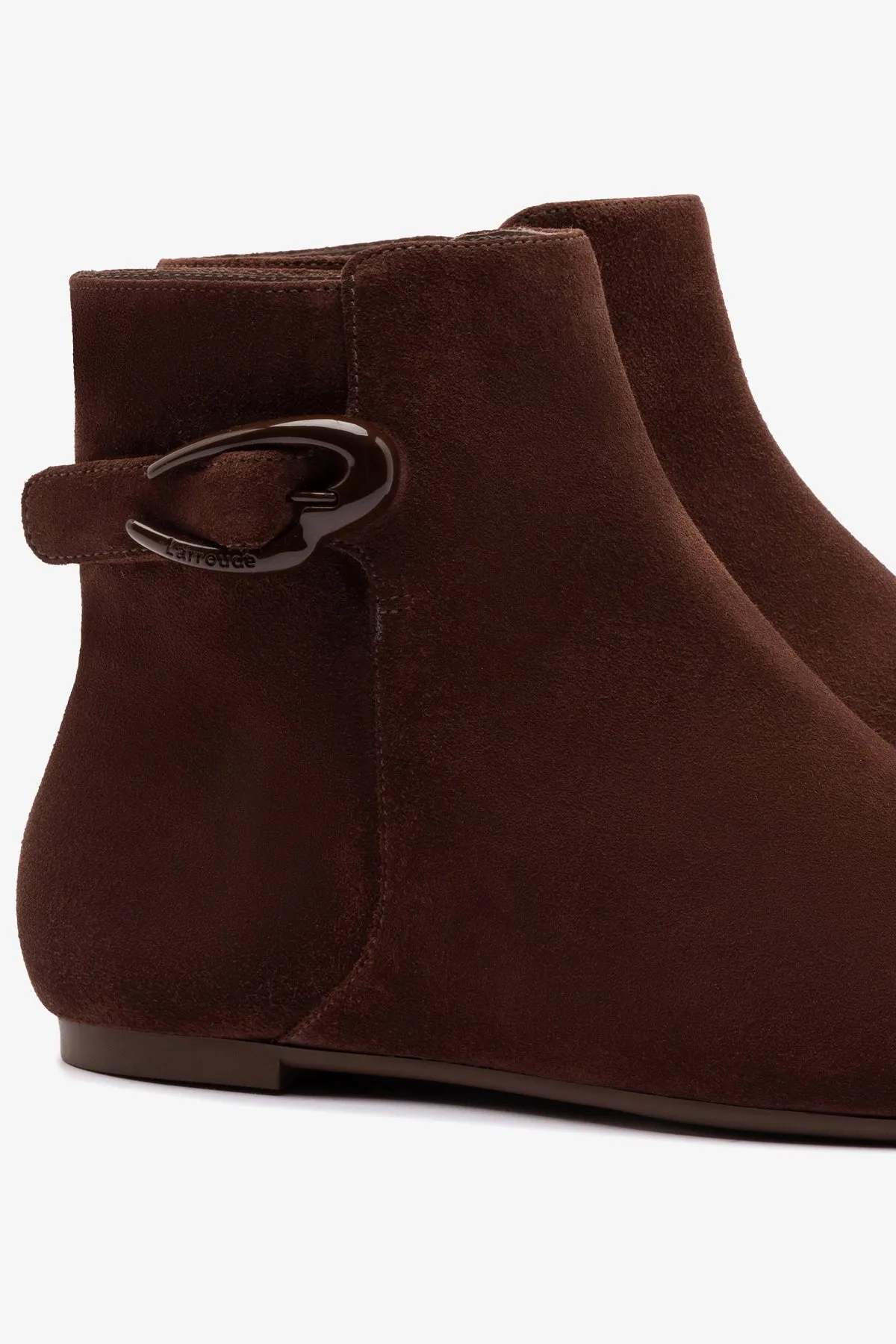 Mini Verona Boot In Brown Suede sold by Larroude product image thumbnail 4