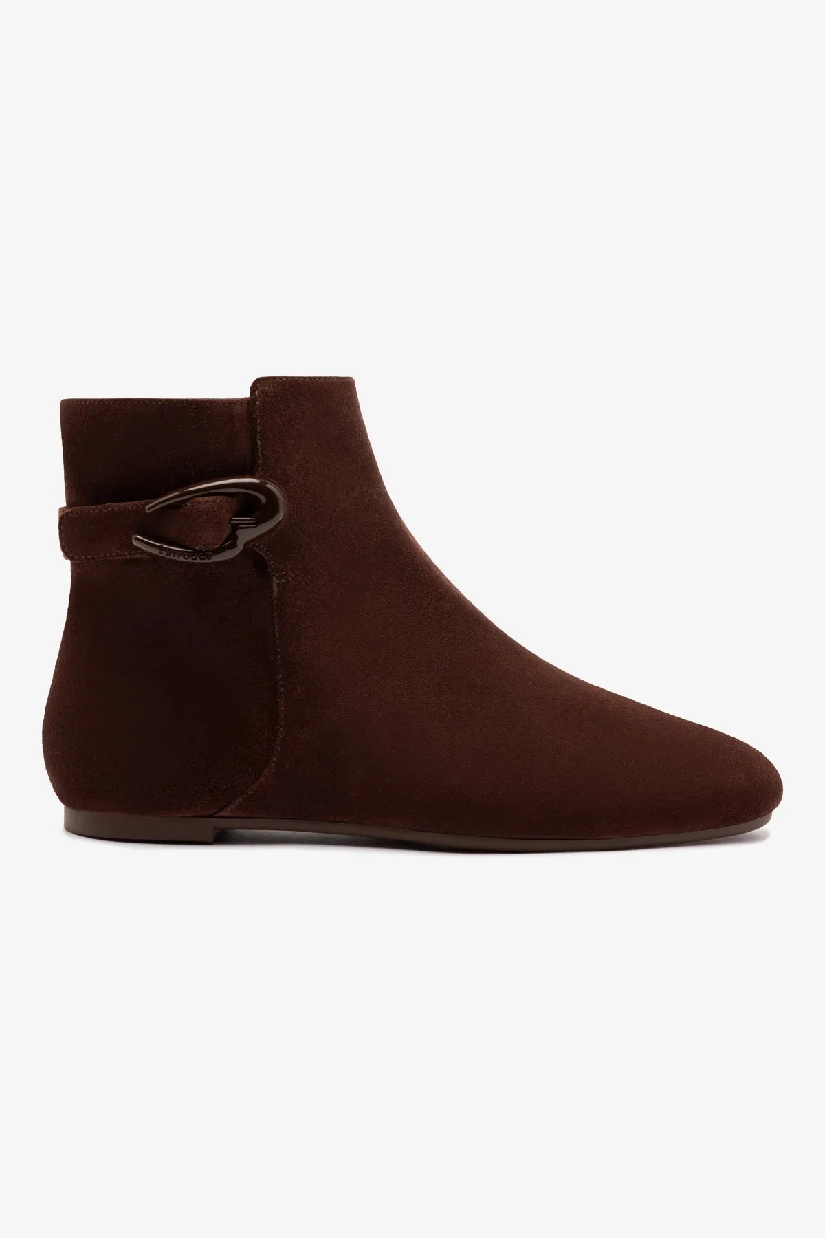 Mini Verona Boot In Brown Suede sold by Larroude
