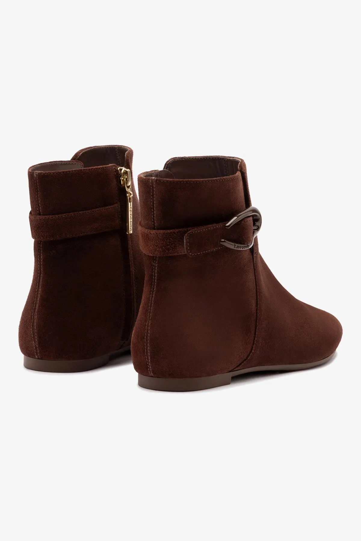 Mini Verona Boot In Brown Suede sold by Larroude product image thumbnail 3
