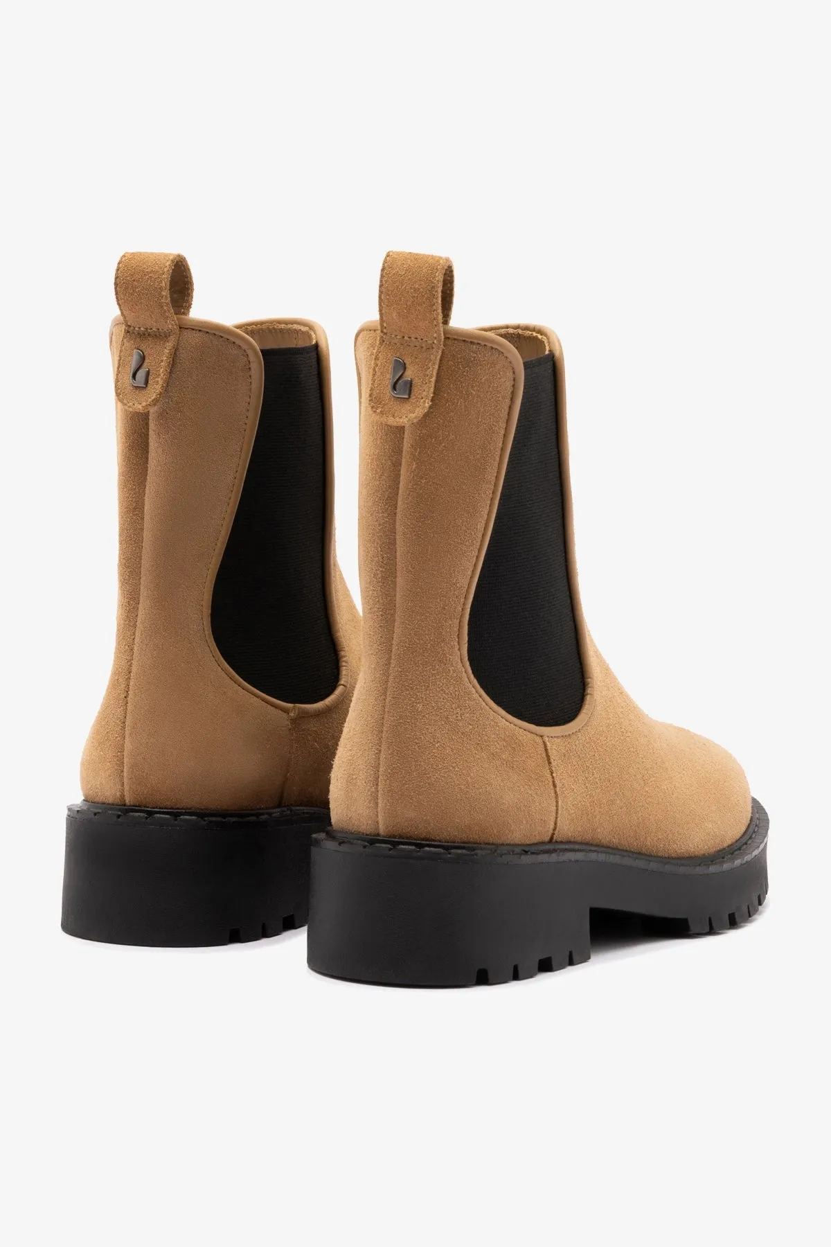 Sancha Boot In Peanut Suede sold by Larroude product image thumbnail 3