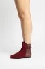 Alexis Verona Flat Boot In Burgundy Suede sold by Larroude