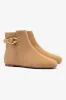 Mini Verona Boot In Peanut Suede sold by Larroude