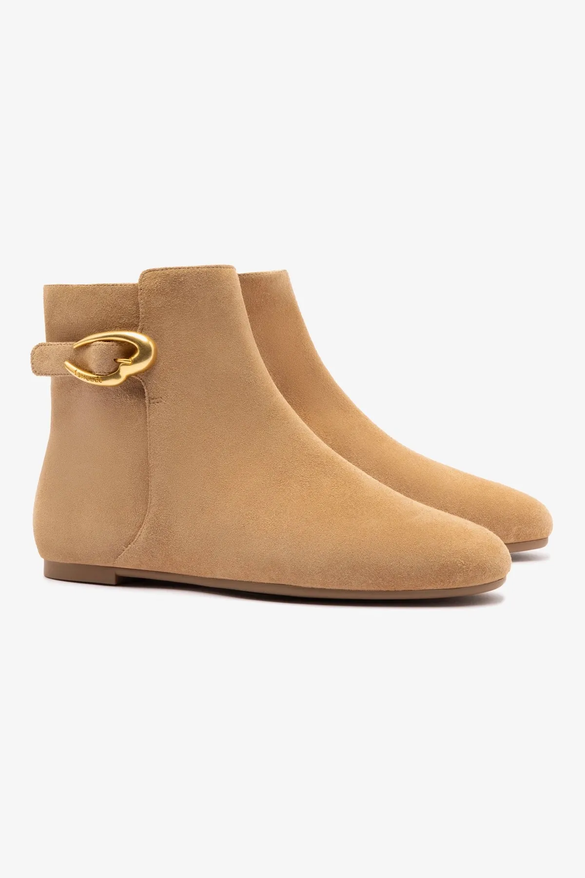 Mini Verona Boot In Peanut Suede sold by Larroude product image thumbnail 2