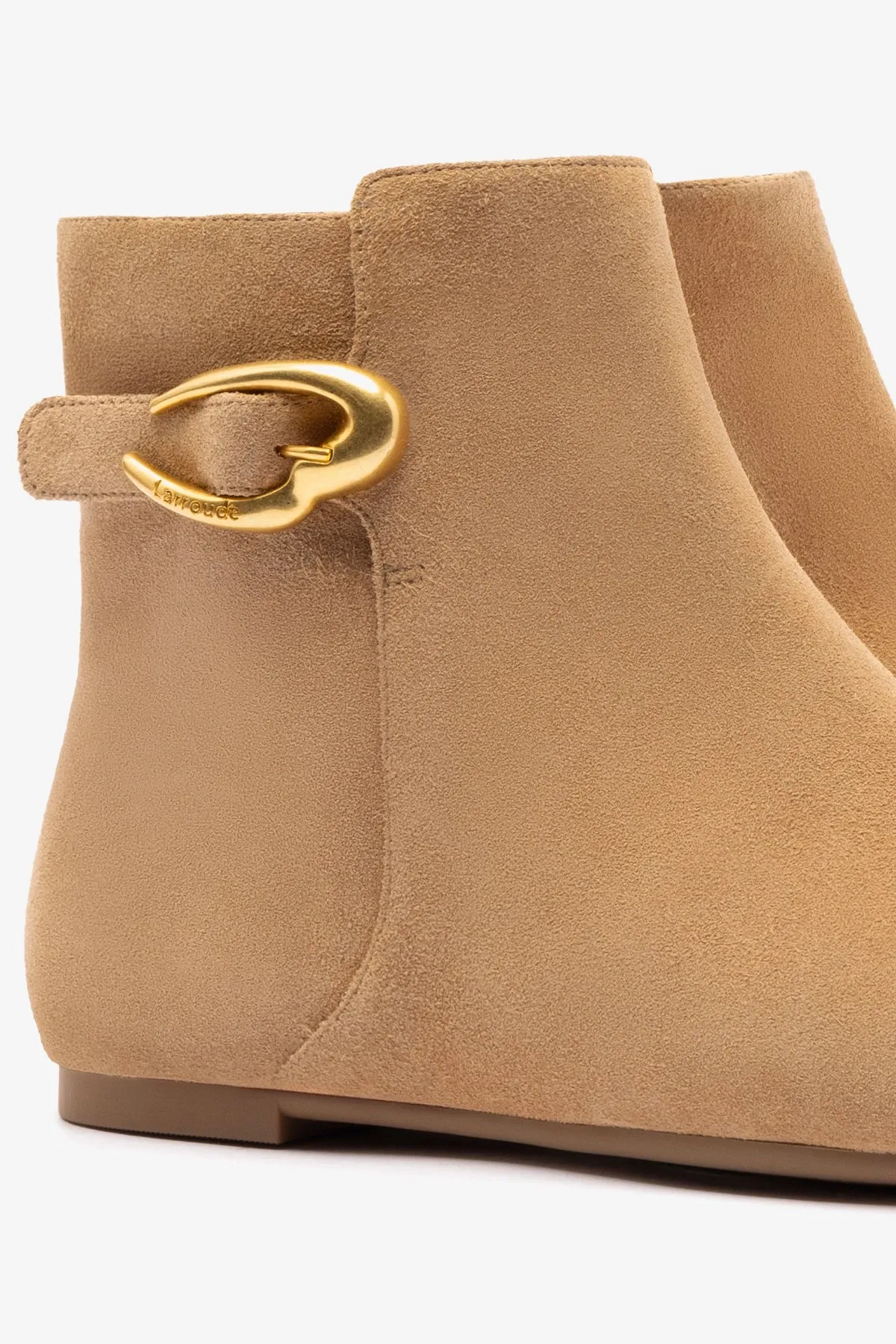 Mini Verona Boot In Peanut Suede sold by Larroude product image thumbnail 4