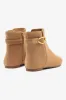 Mini Verona Boot In Peanut Suede sold by Larroude