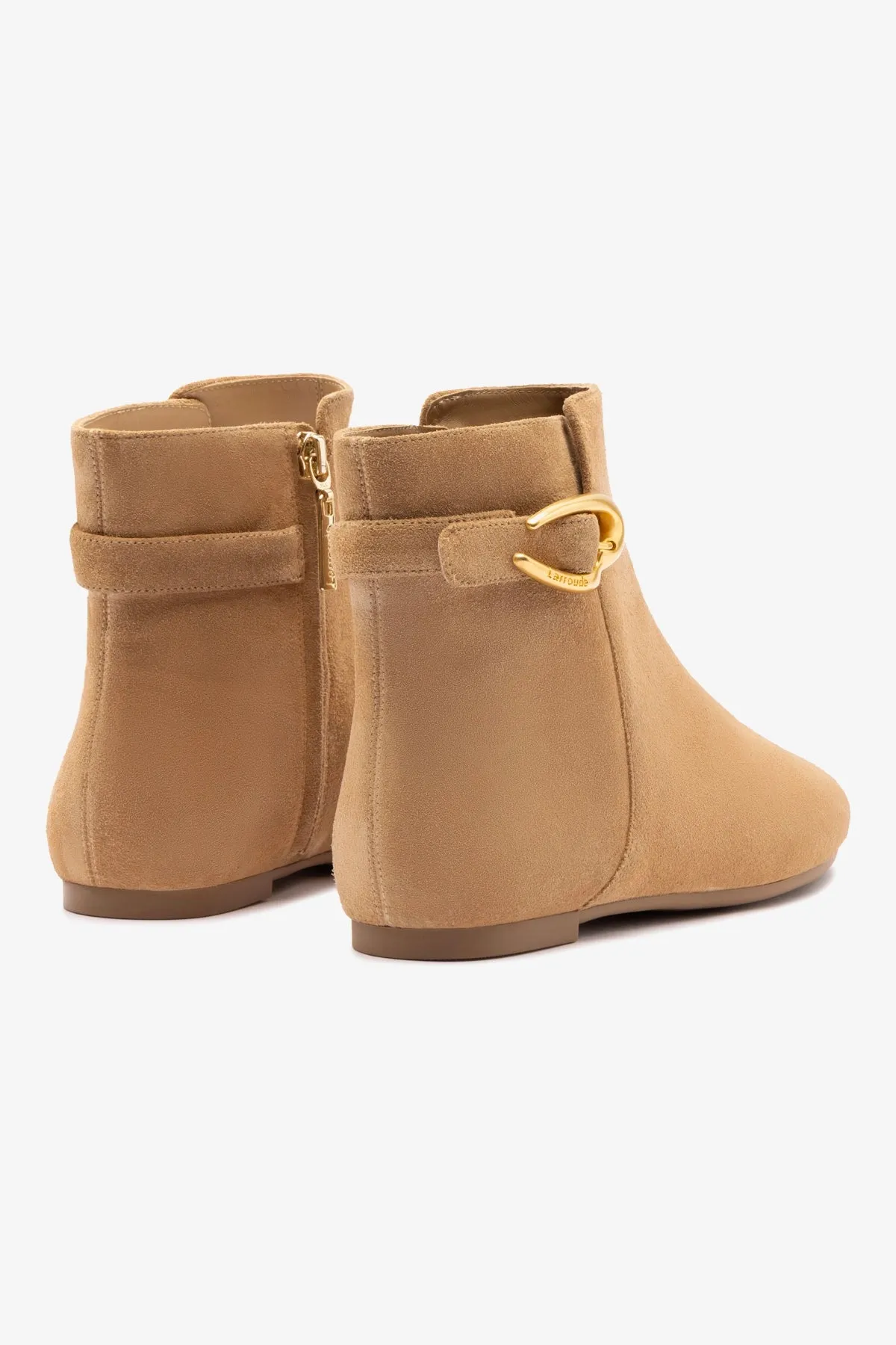 Mini Verona Boot In Peanut Suede sold by Larroude product image thumbnail 3