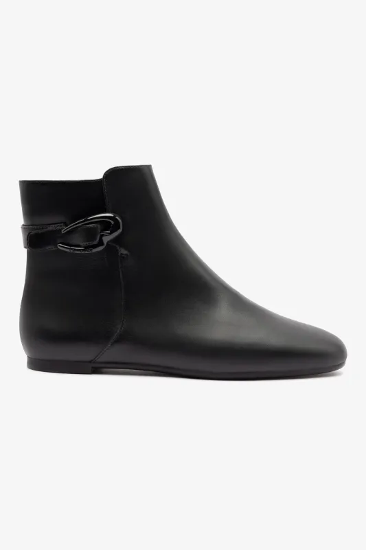 Mini Verona Boot In Black Leather sold by Larroude