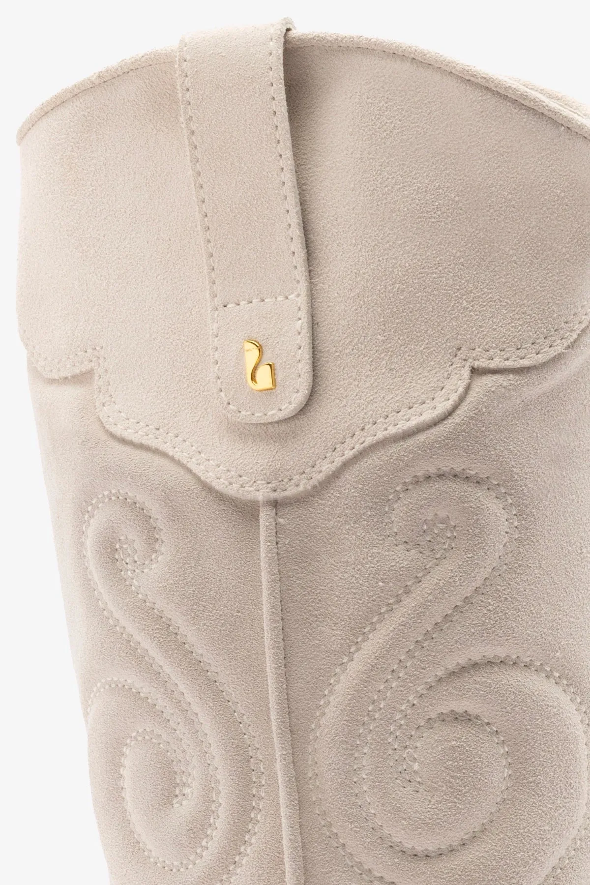 Paloma Boot In Mushroom Grey Suede sold by Larroude product image thumbnail 4