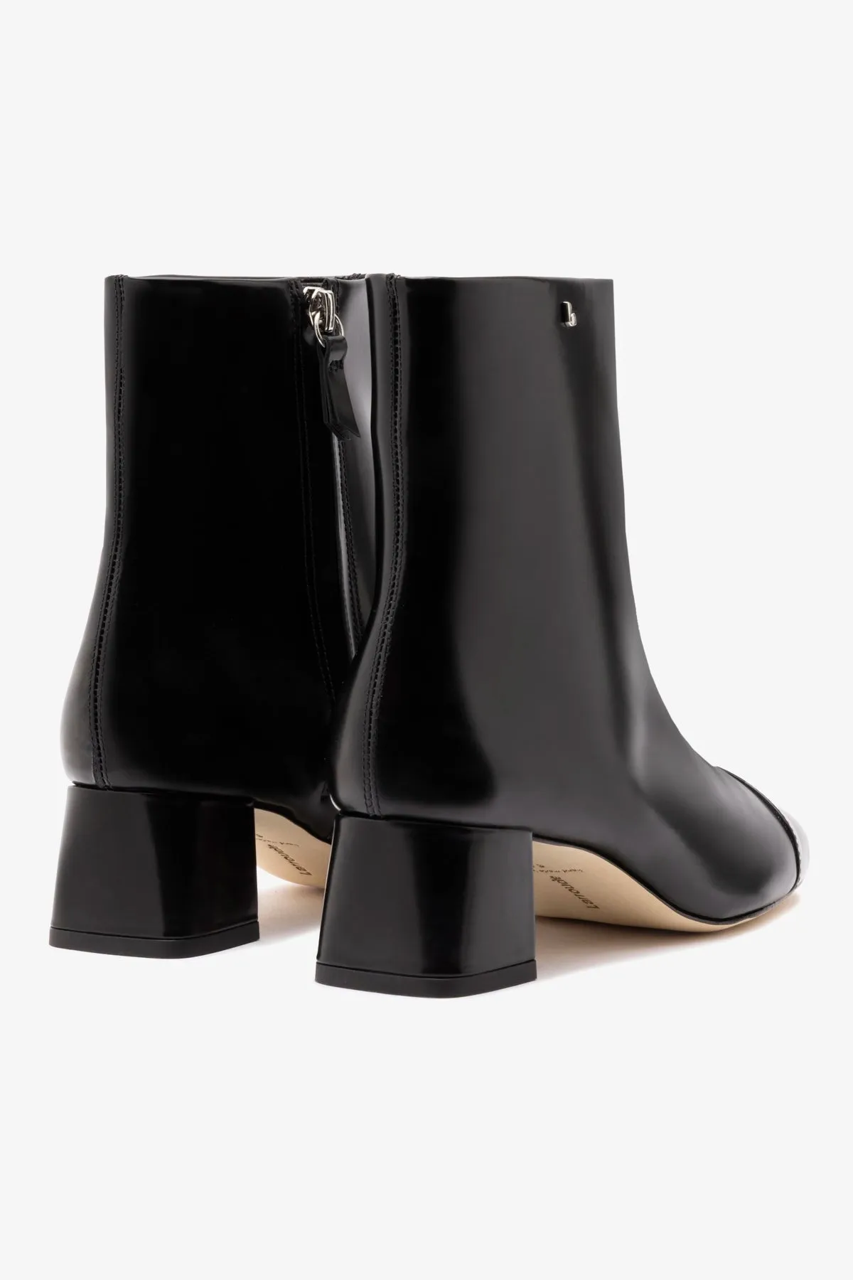 Mini Edie Boot In Black Box Leather sold by Larroude product image thumbnail 3