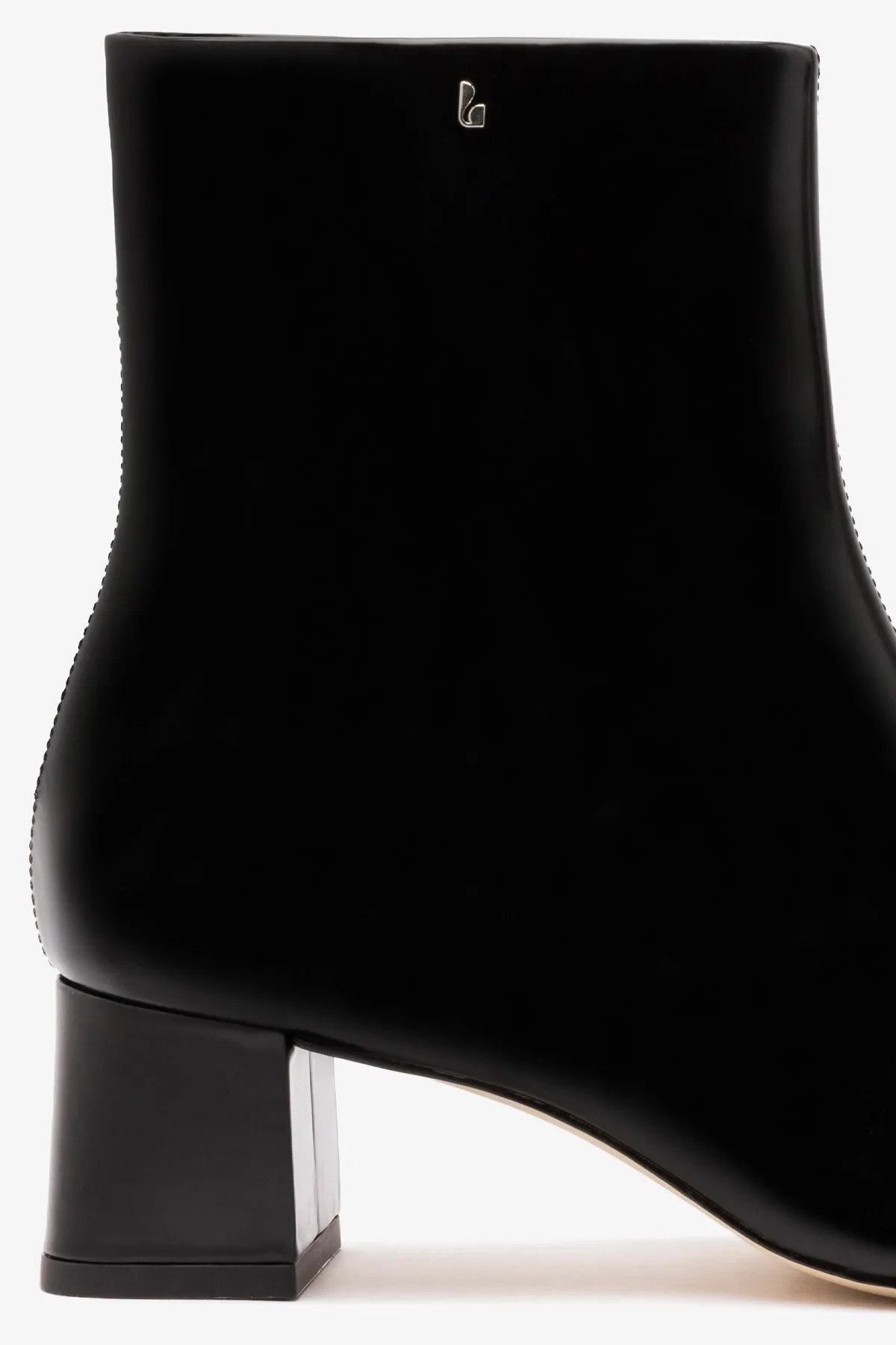 Mini Edie Boot In Black Box Leather sold by Larroude product image thumbnail 4