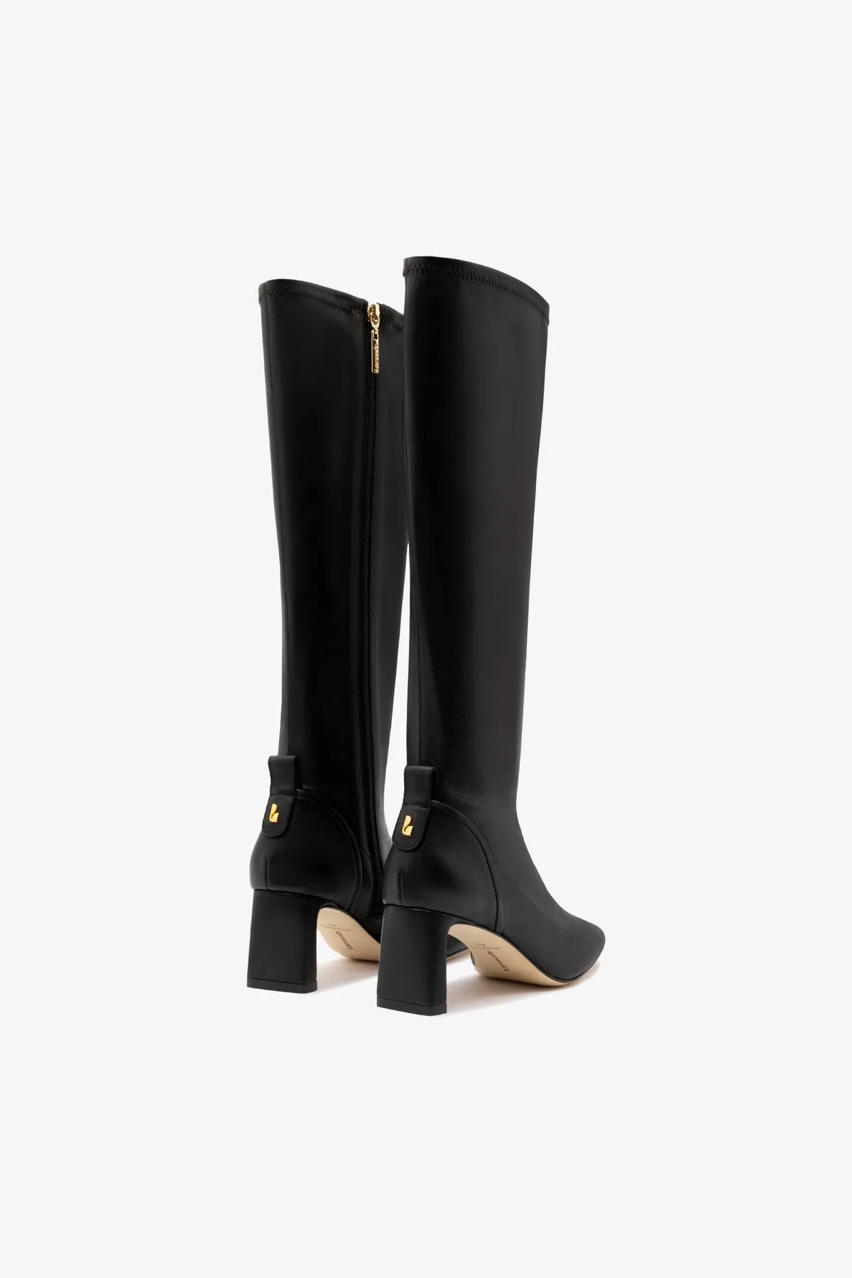 Alexis Hi Boot In Black Stretch Leather sold by Larroude product image thumbnail 3