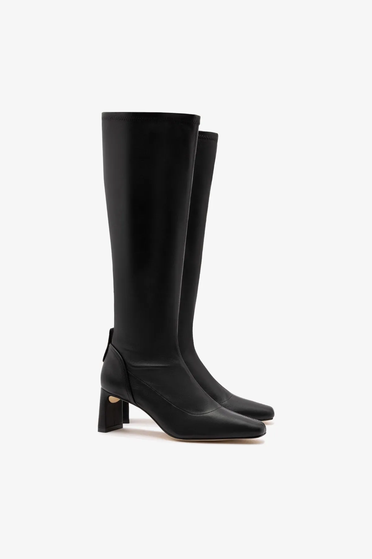Alexis Hi Boot In Black Stretch Leather sold by Larroude product image thumbnail 2