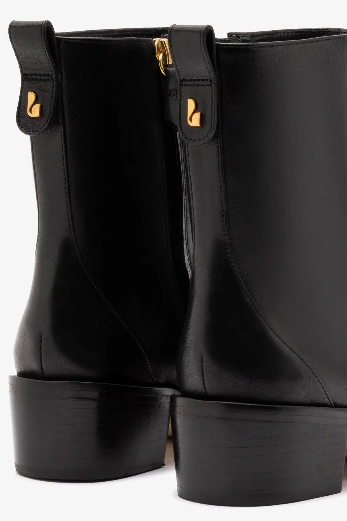 James Low Boot In Black Leather sold by Larroude product image thumbnail 4