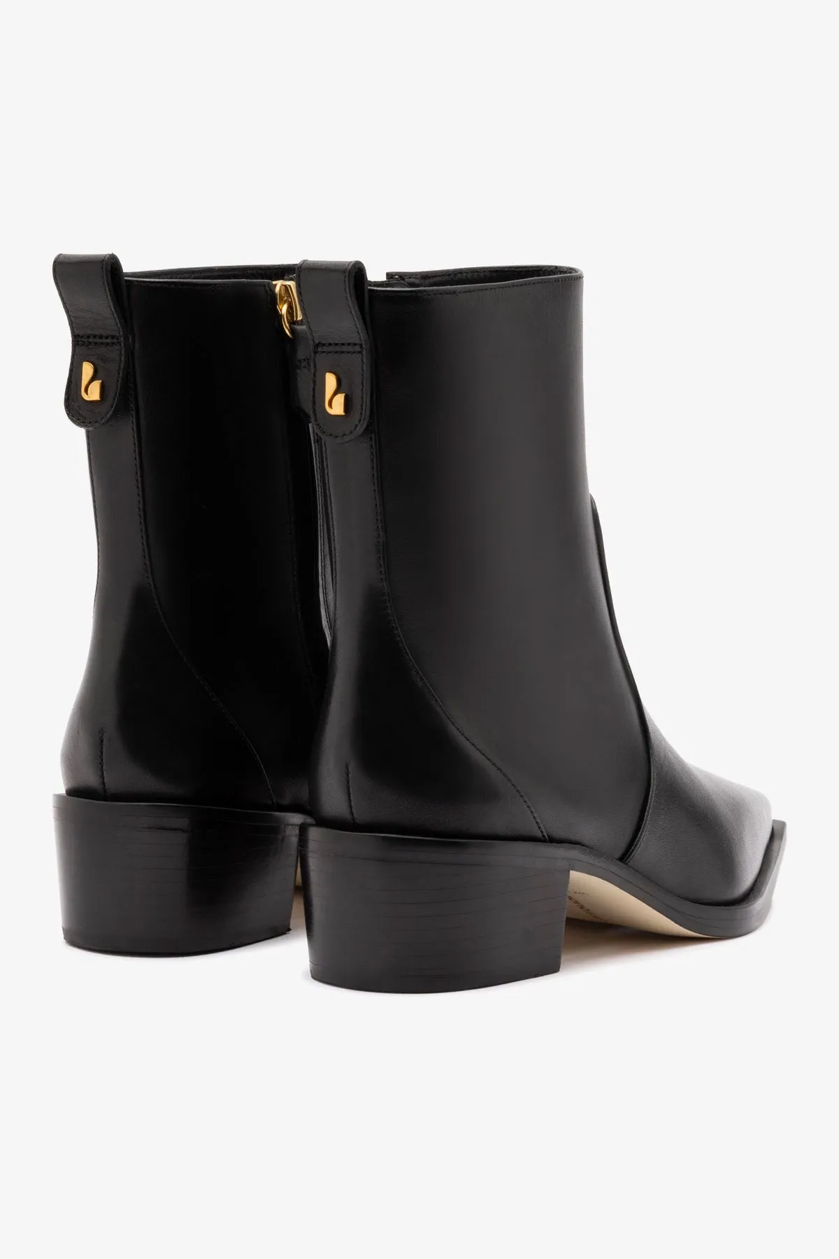 James Low Boot In Black Leather sold by Larroude product image thumbnail 3