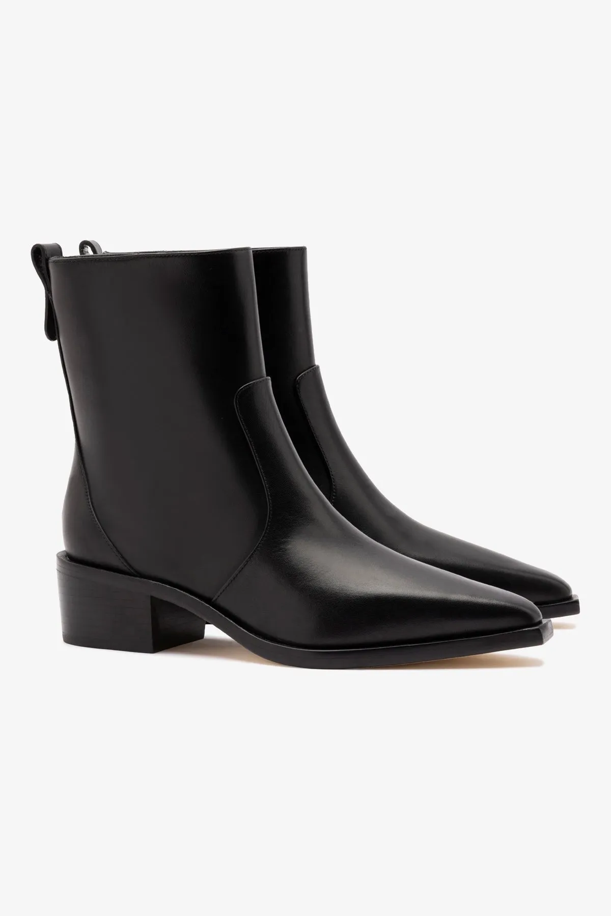 James Low Boot In Black Leather sold by Larroude product image thumbnail 2
